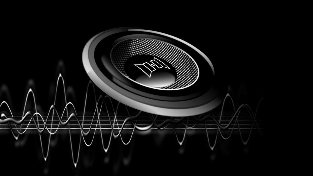 1250x700 3D and cg Abstract Black speaker music wallpaperx1080, Desktop