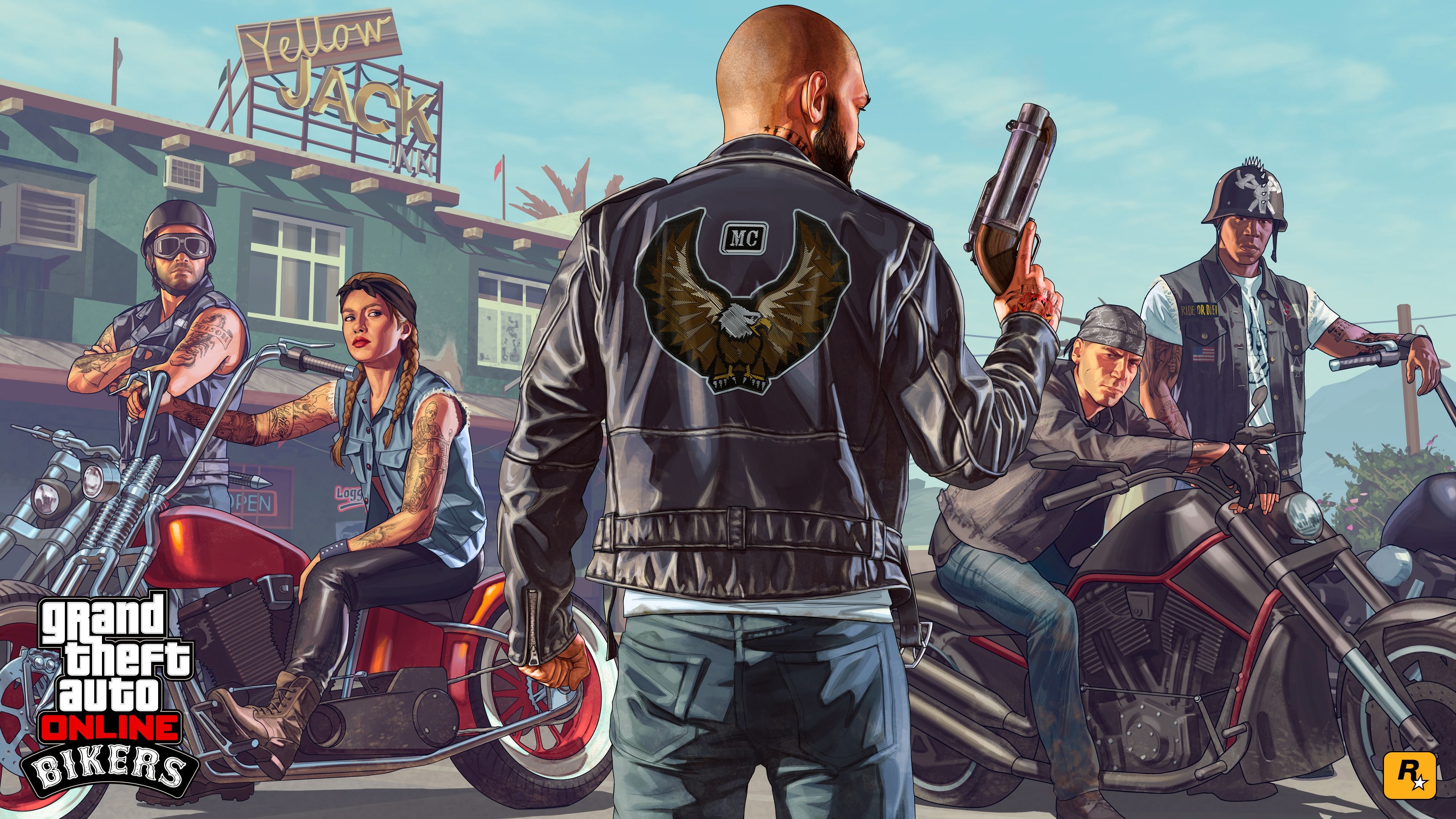 3840x2160 Wallpaper Biker DLC, GTA 5 Online, HD, 4K, Games, Desktop