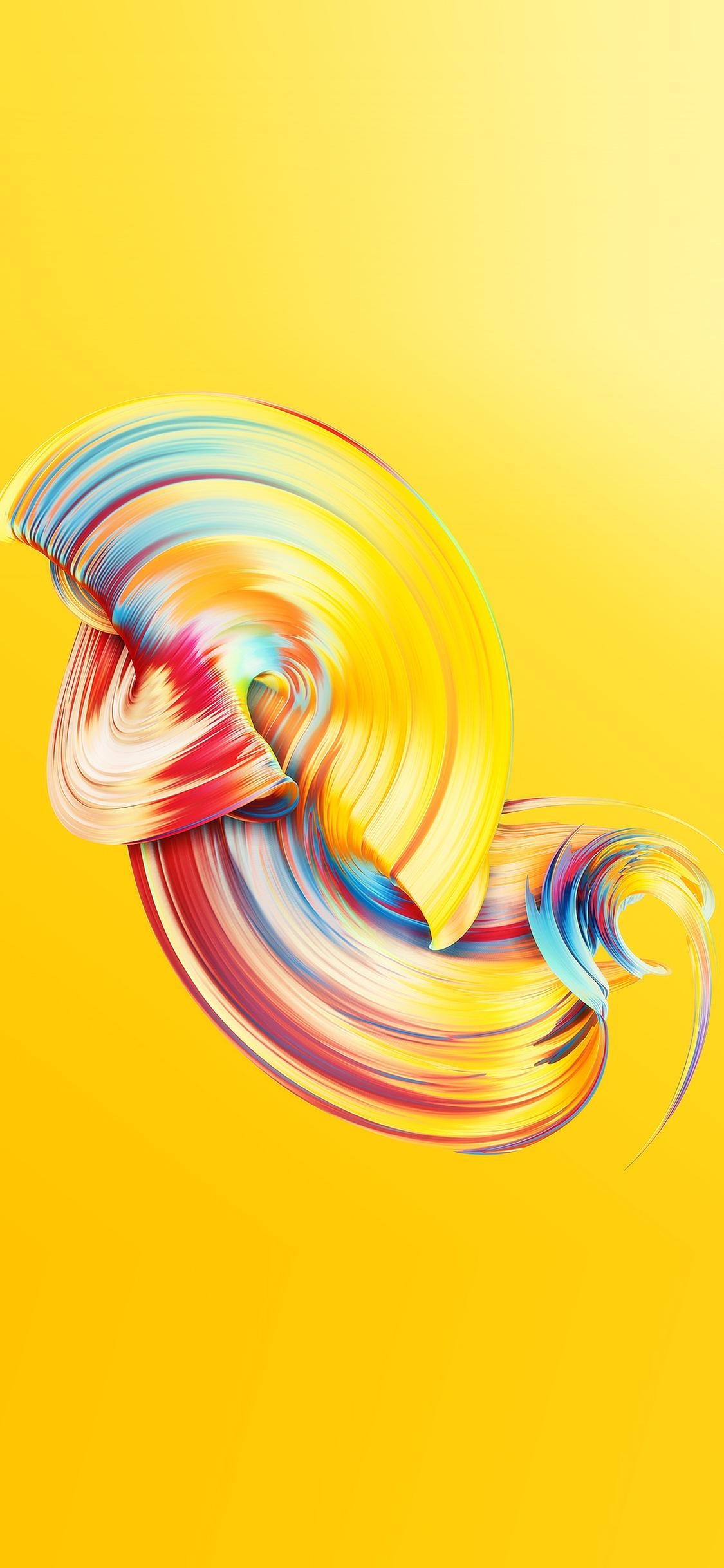 1130x2440 Abstract Lines Color Yellow Pattern Background, Phone