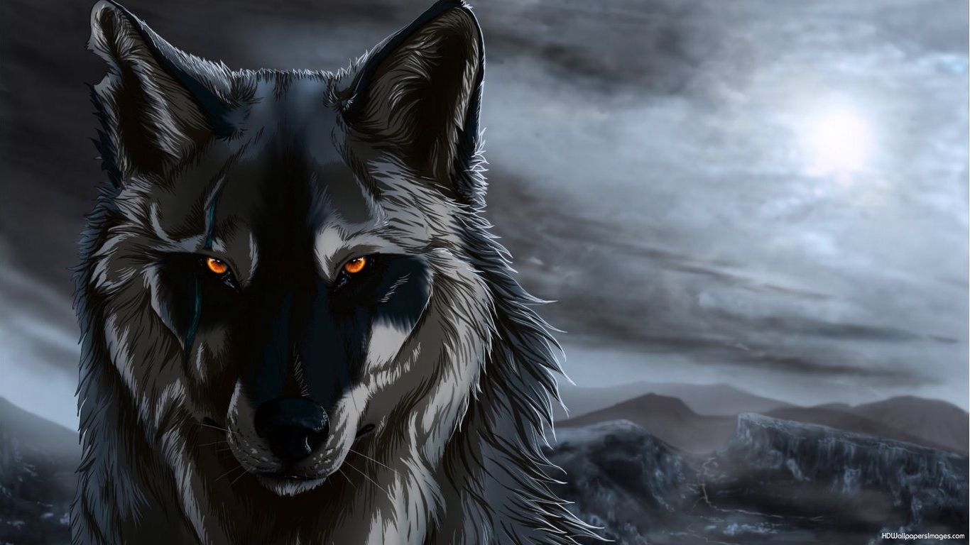 1370x770 Anime Wolf Wallpaper Free Anime Wolf Background, Desktop