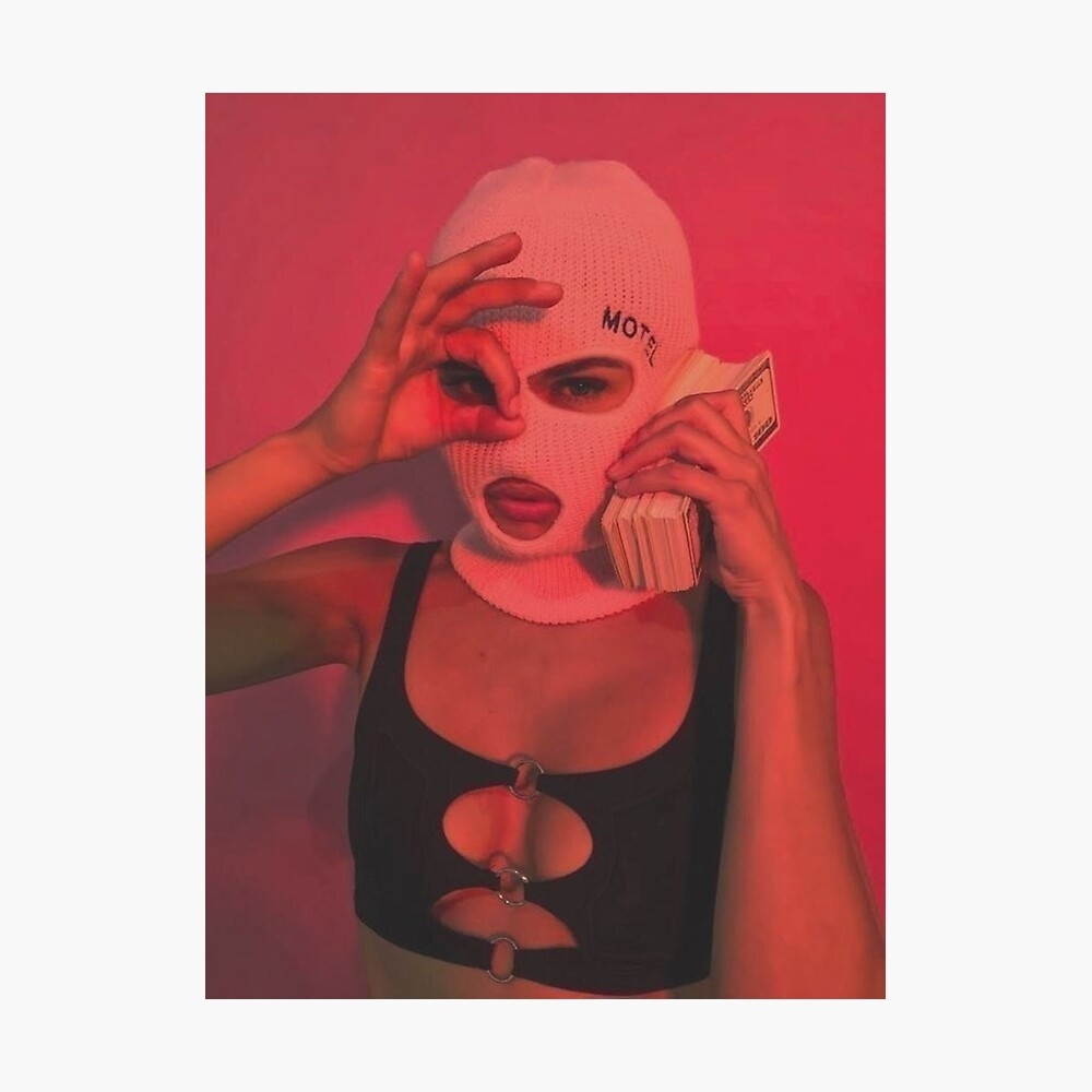 1000x1000 ski mask aesthetic Poster, Phone