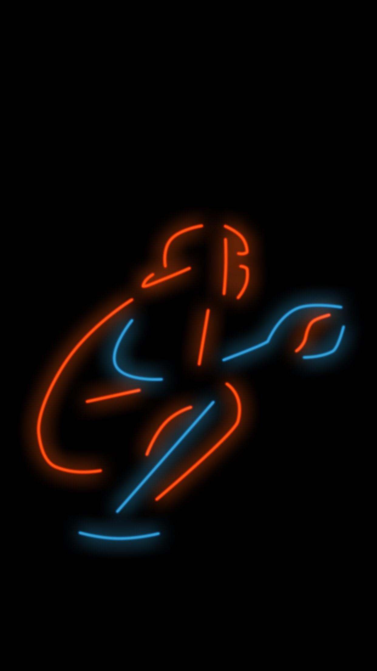 1250x2210 It's not much, but I threw together a Shea Stadium neon light wallpaper for anyone who might like!, Phone