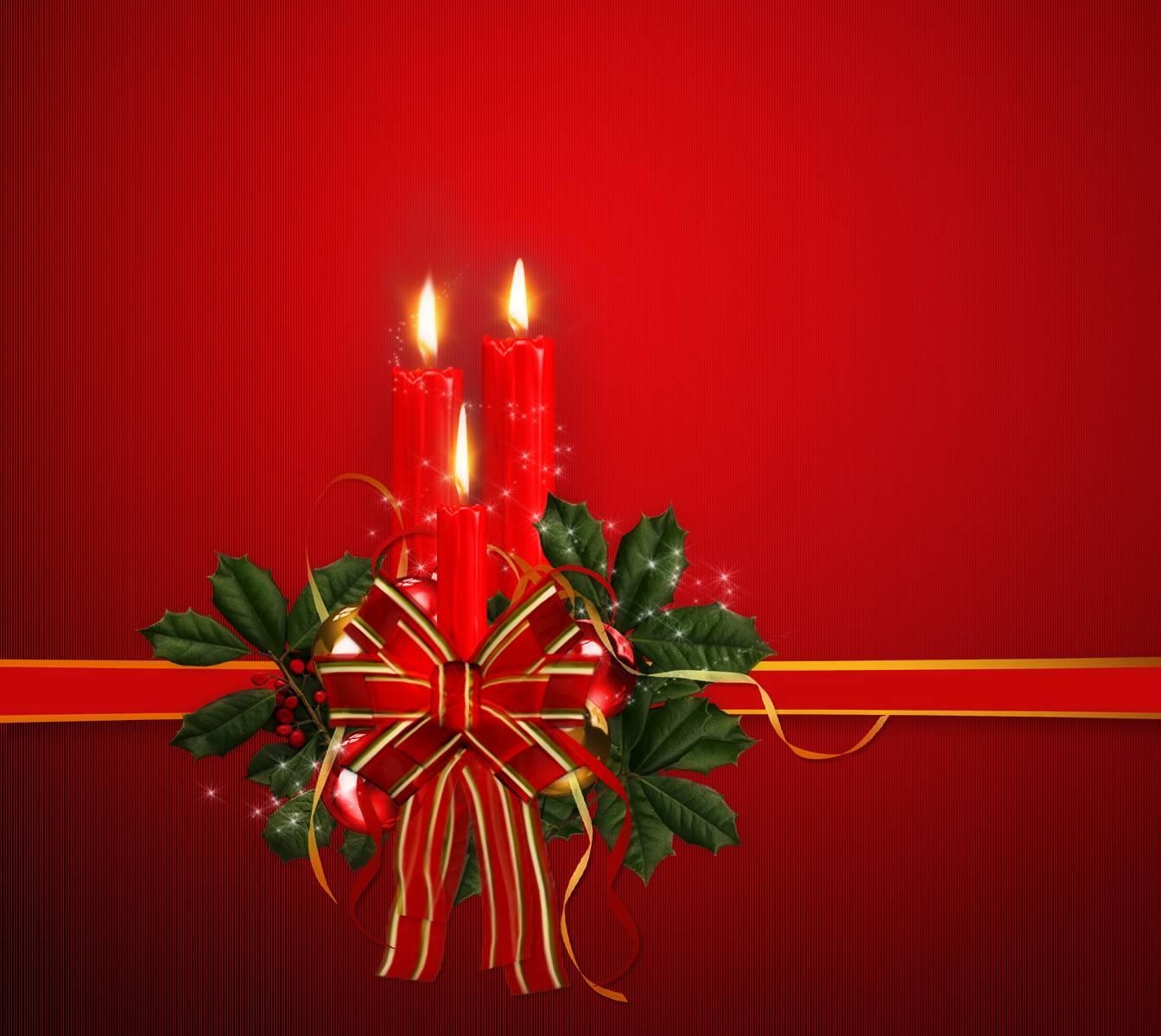 1350x1200 Christmas Candle Wallpaper, Desktop