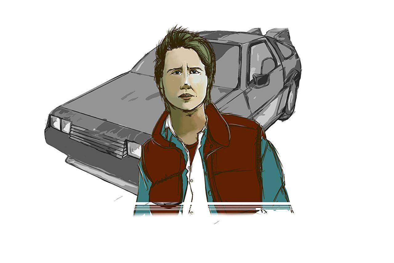 1280x860 Photos Back to the Future DeLorean Michael J. Fox (Marty McFly), Desktop