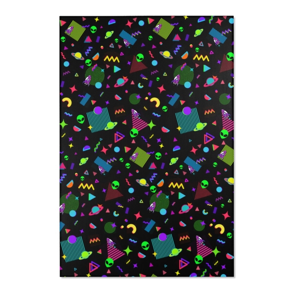 1030x1030 Spacey Rug Arcade Carpet Game Room Rug, Phone