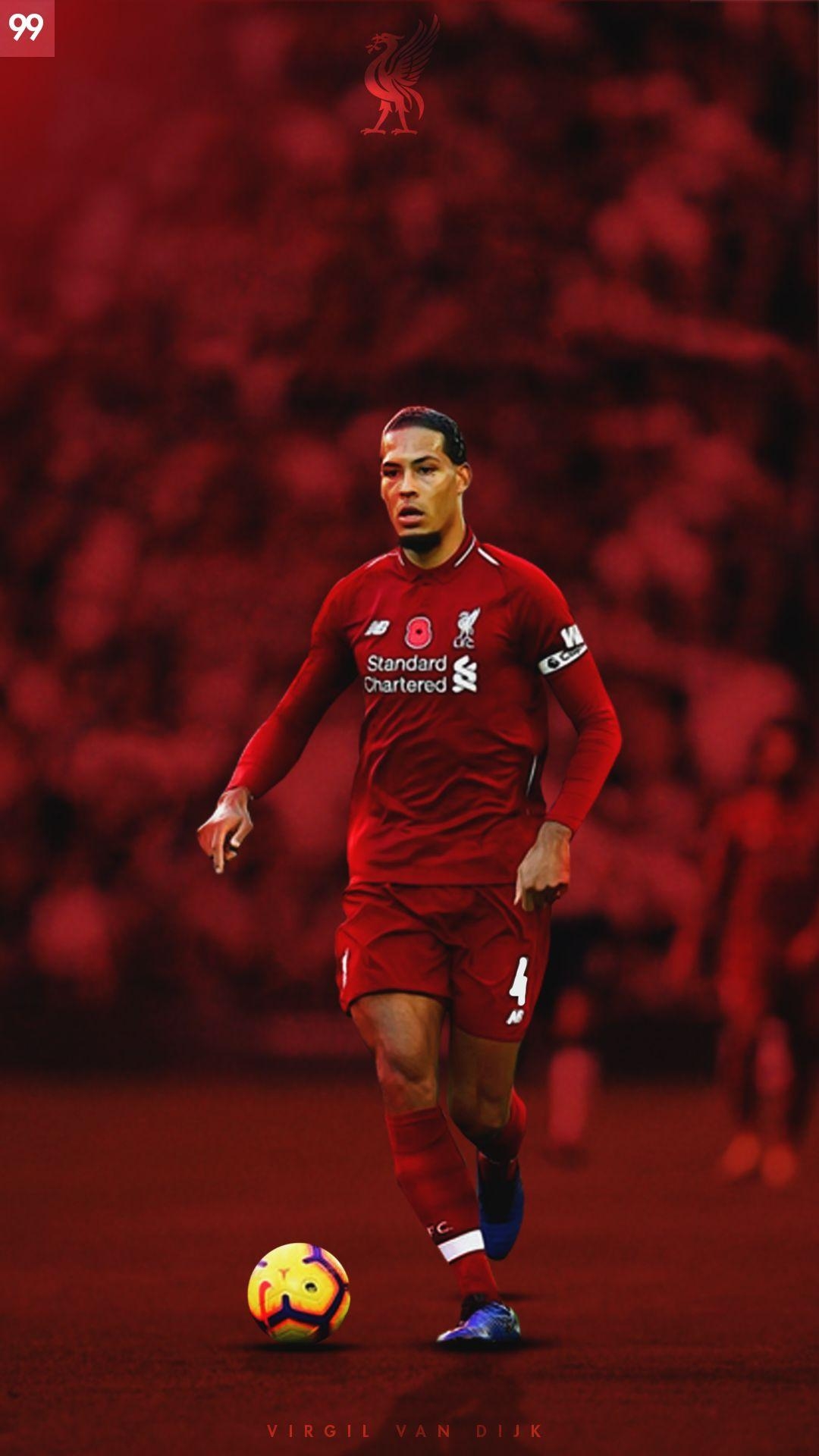 1080x1920 Virgil van Dijk. Liverpool x. My Work, Phone