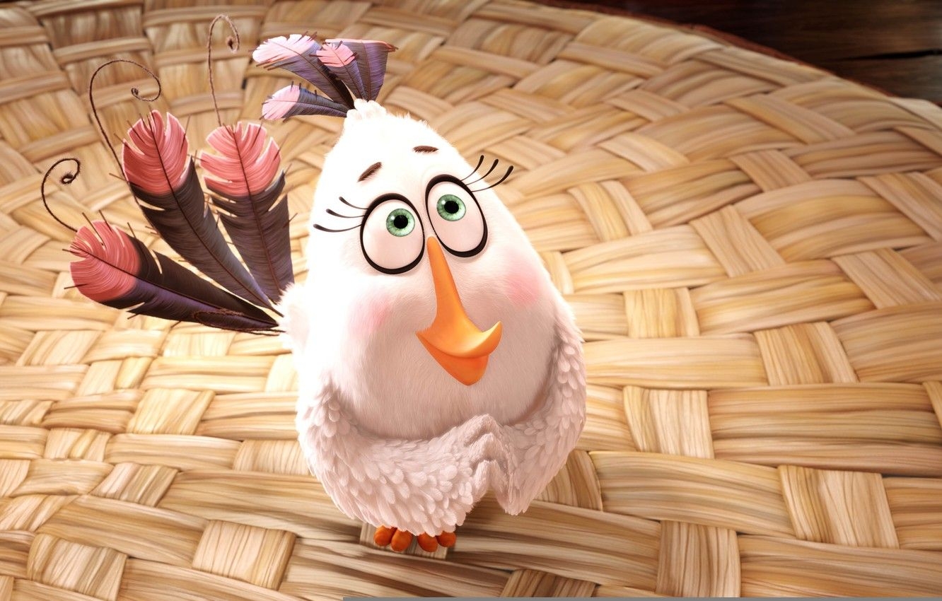 1340x850 Wallpaper cinema, animation, game, bird, eyes, wings, feathers, cartoon, movie, series, face, film, cute, egg, Angry Birds, sugoi image for desktop, section фильмы, Desktop