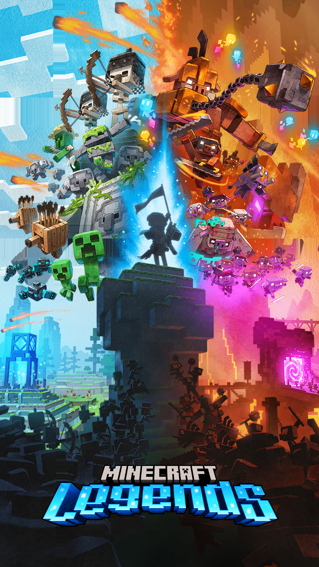 1080x1920 Minecraft Legends Phone Wallpaper, Phone