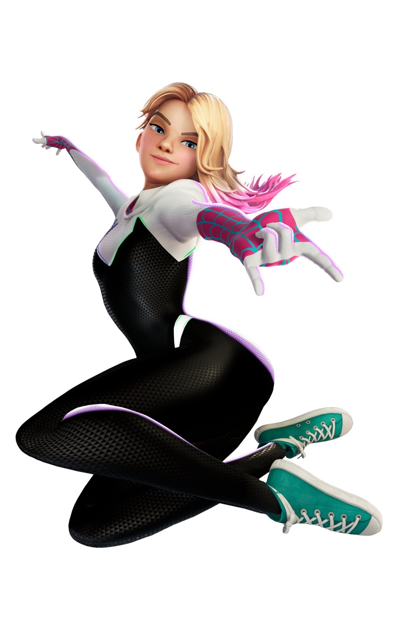 1280x2050 Spider Gwen Fortnite Wallpaper, Phone