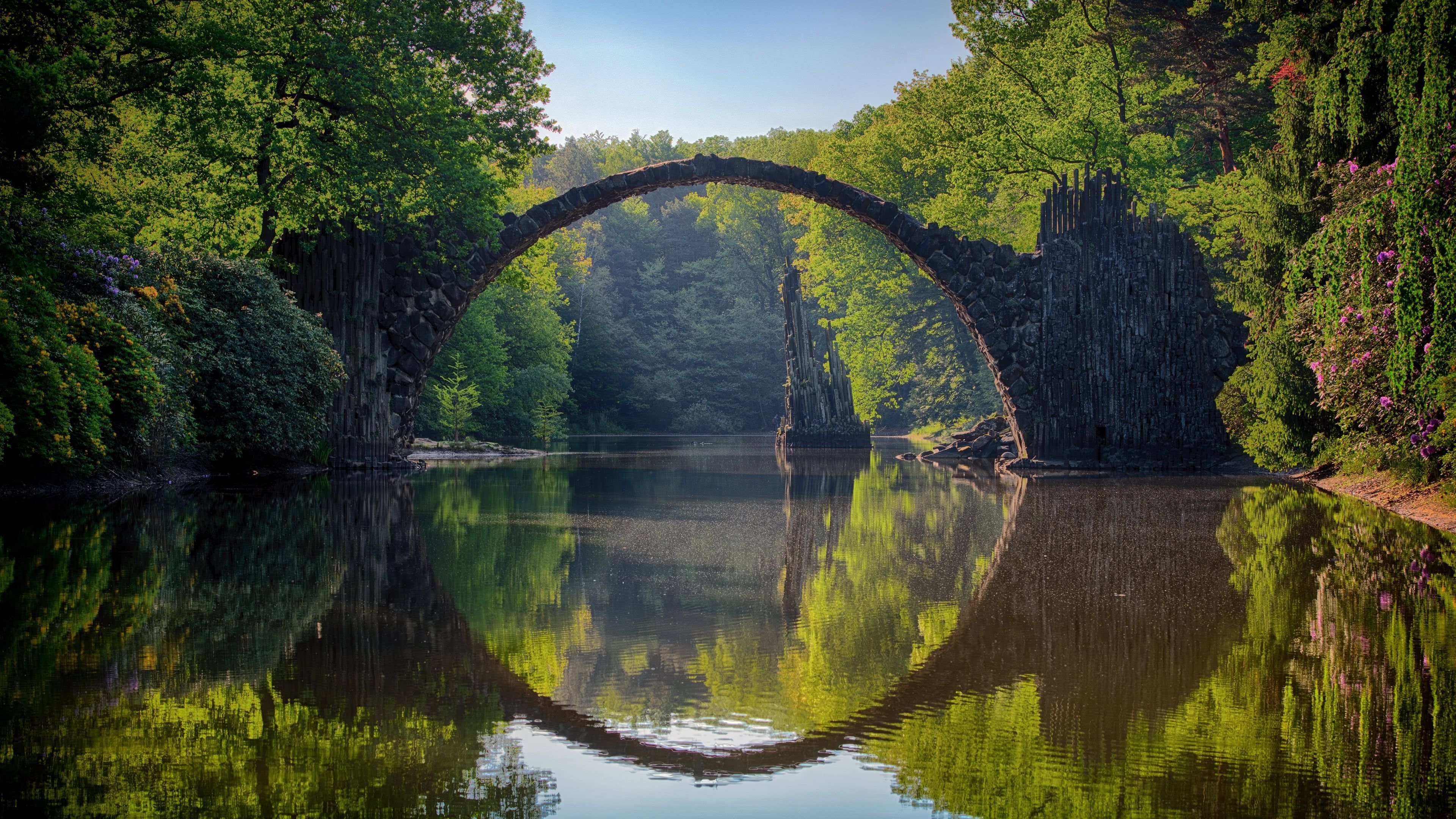 3840x2160 Rakotzbrucke Devils Bridge Germany UHD, Desktop