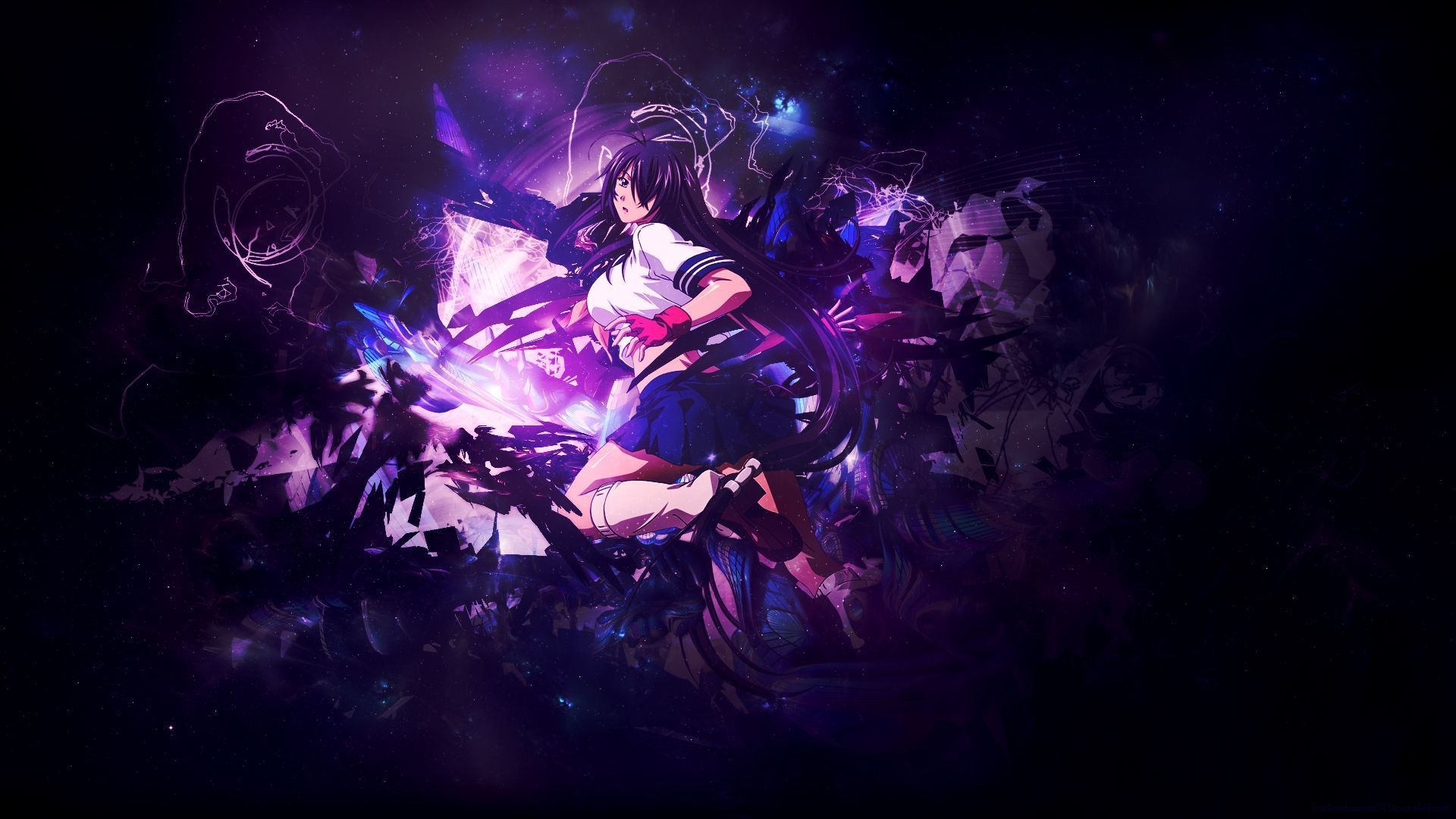 1920x1080 Purple Anime Background, Desktop