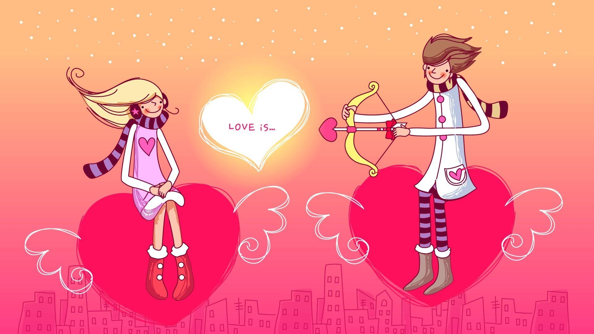 1920x1080 Valentine Cartoons Wallpaper HD Wallpaper. Cool Walldiskpaper, Desktop