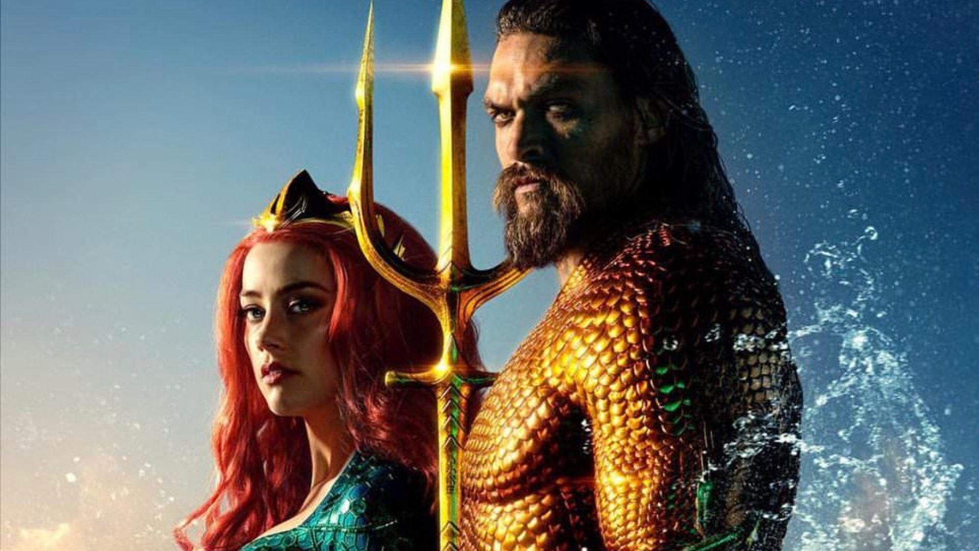 1920x1080 Aquaman and Mera Stand Tall in New Poster For AQUAMAN, Desktop