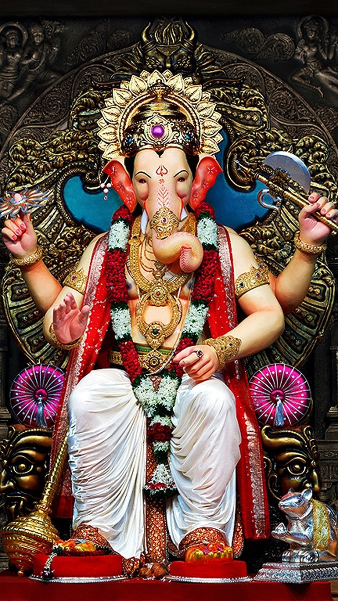 1080x1920 Lalbaugcha Raja Ganapati Ganesh Chaturthi HD Wallpaper Bagh Ka Raja 2018 Wallpaper & Background Download, Phone