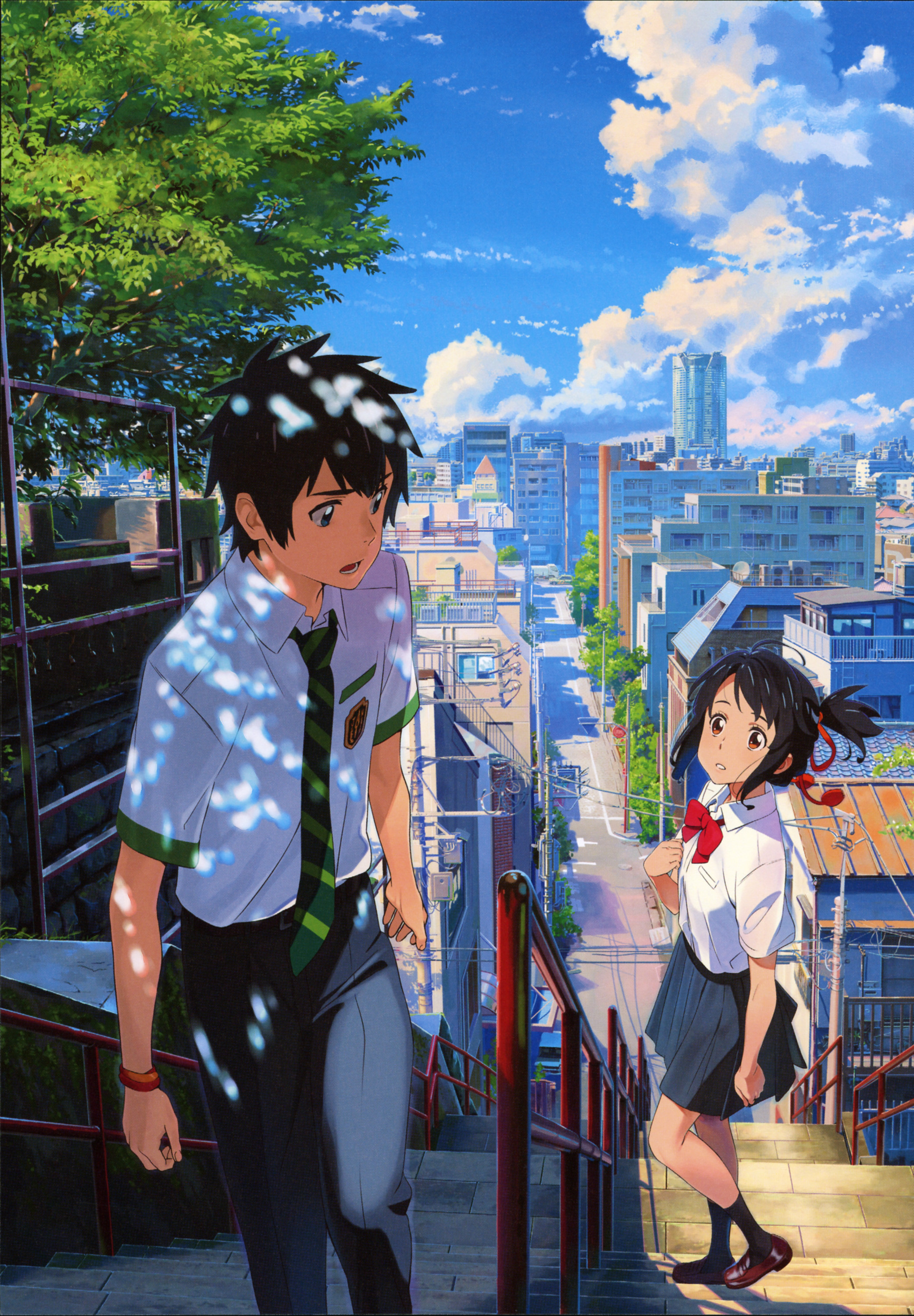 2090x3000 Data Src Kimi No Na Wa Wallpaper For iPhone 6 No Na Wa Stairs HD Wallpaper, Phone