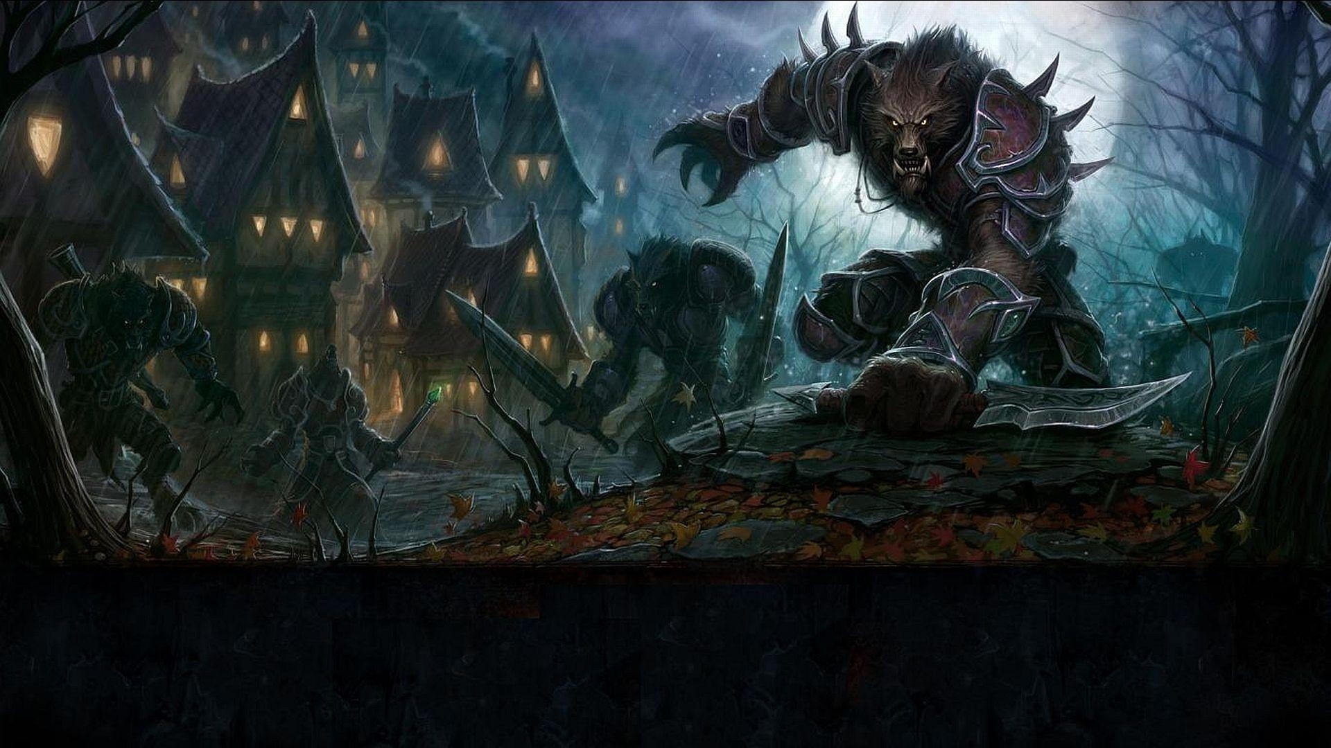 1920x1080 HD Werewolf Background, Desktop