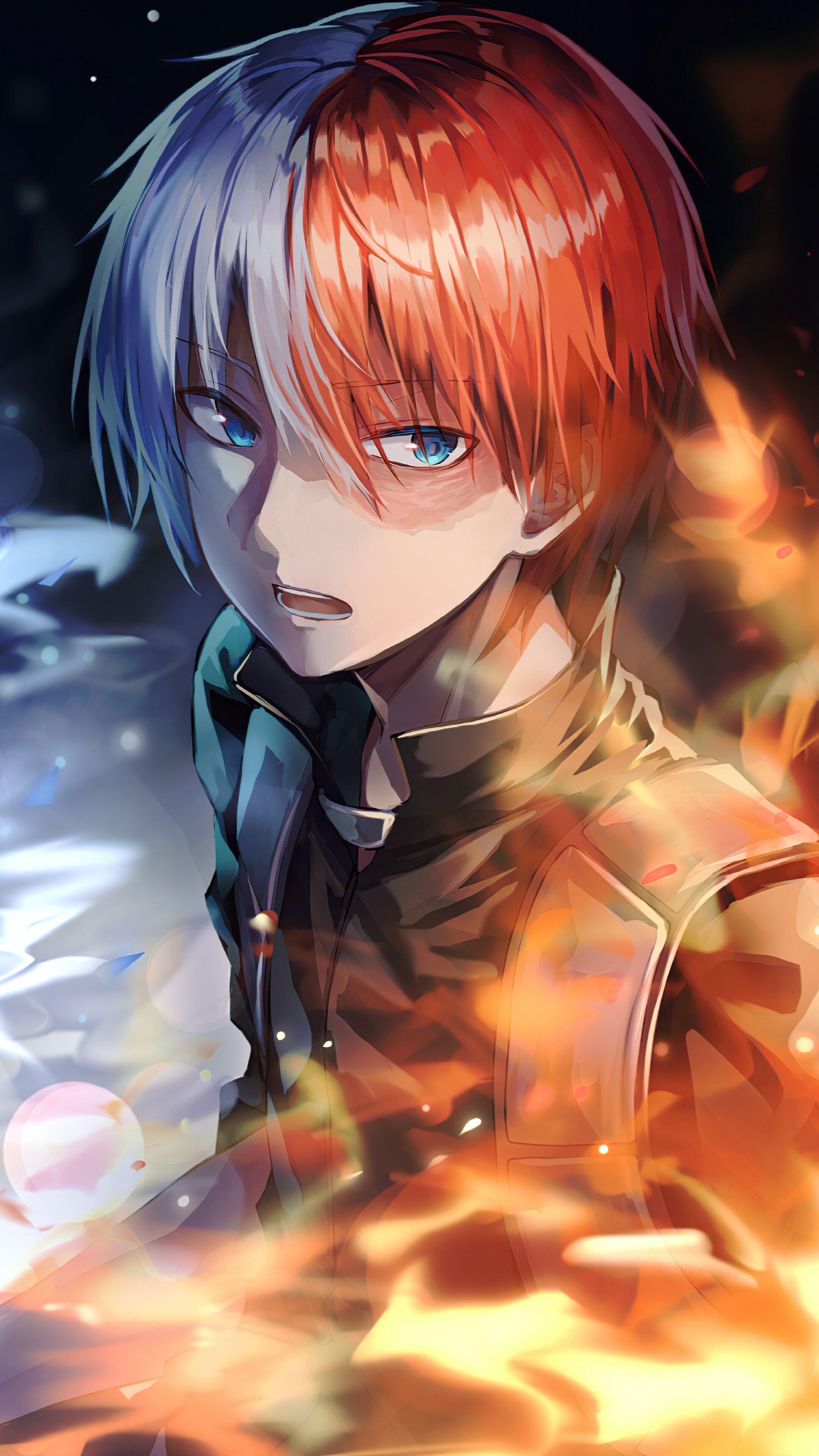 2160x3840 Shoto Todoroki, My Hero Academia, 4K iPhone 6s, 6 HD, Phone