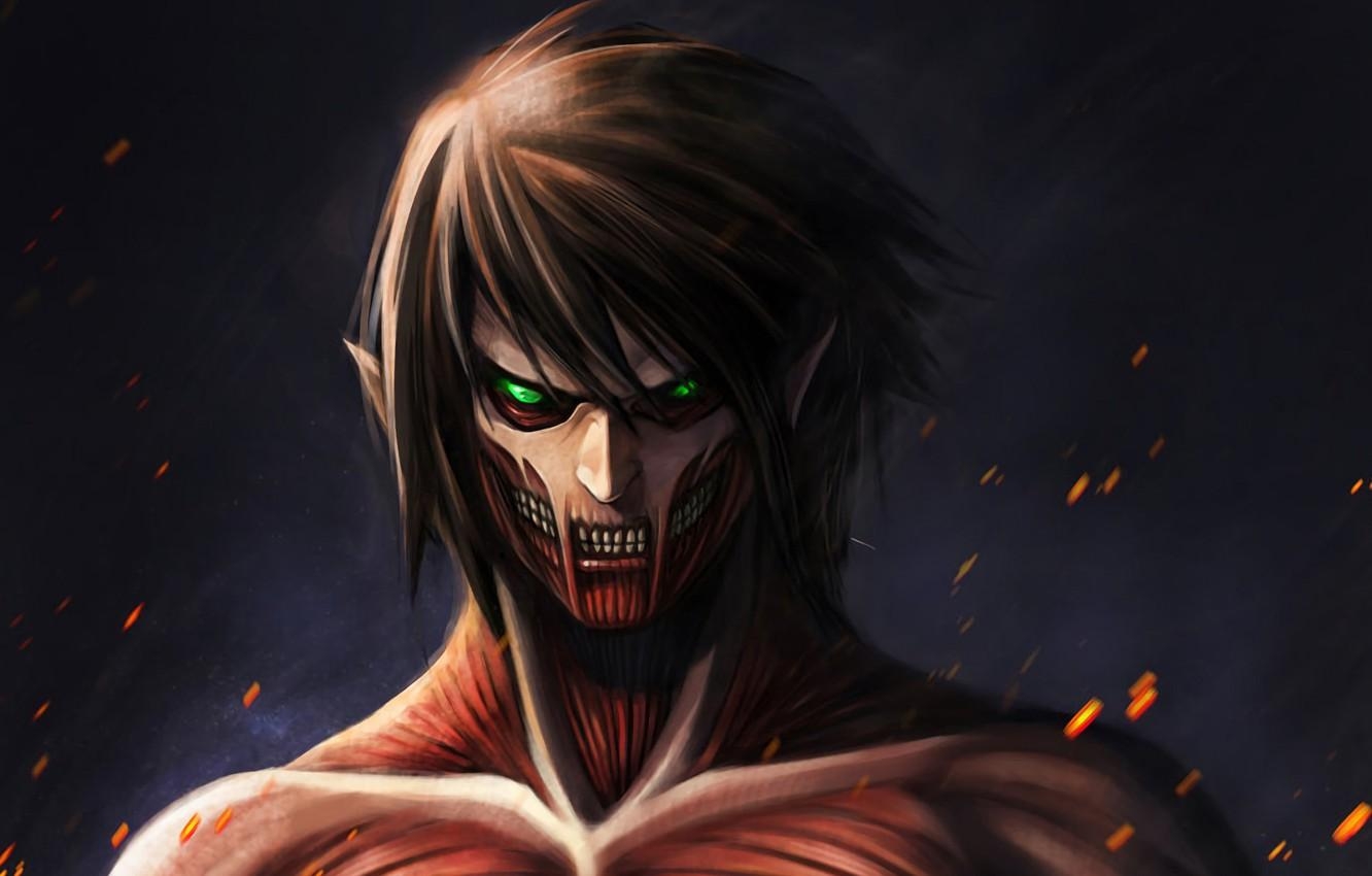 1340x850 Wallpaper art, Titan, Shingeki no Kyojin, Eren Yeager, Attack of the titans image for desktop, section прочее, Desktop