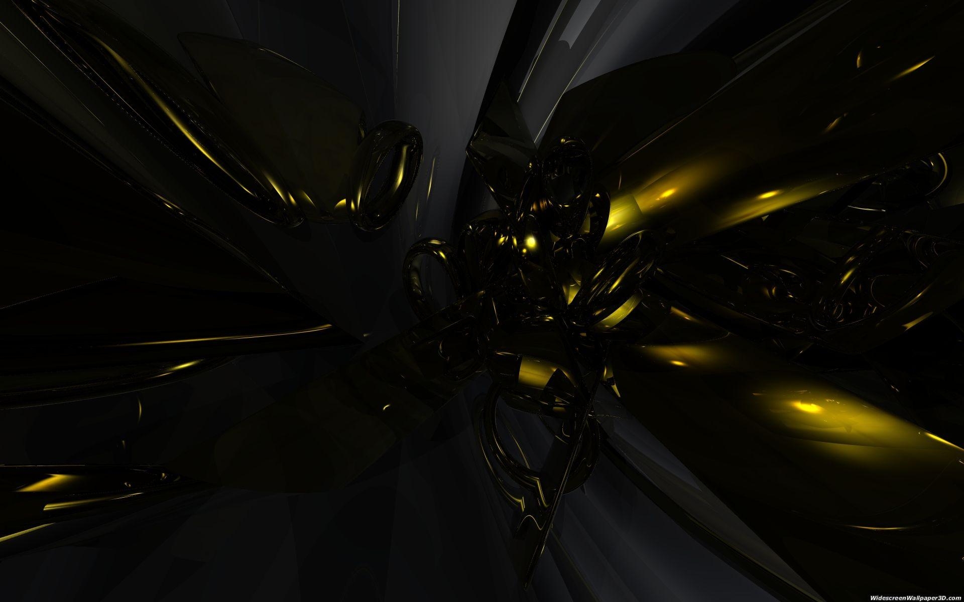 1920x1200 Black and Yellow Abstract Cool Wallpaper 878, Desktop