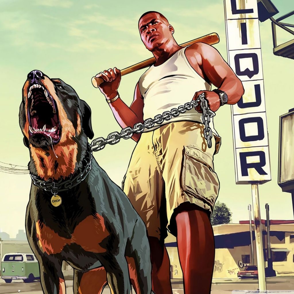 1030x1030 GTA V Franklin Ultra HD Desktop Background Wallpaper for 4K UHD TV, Phone