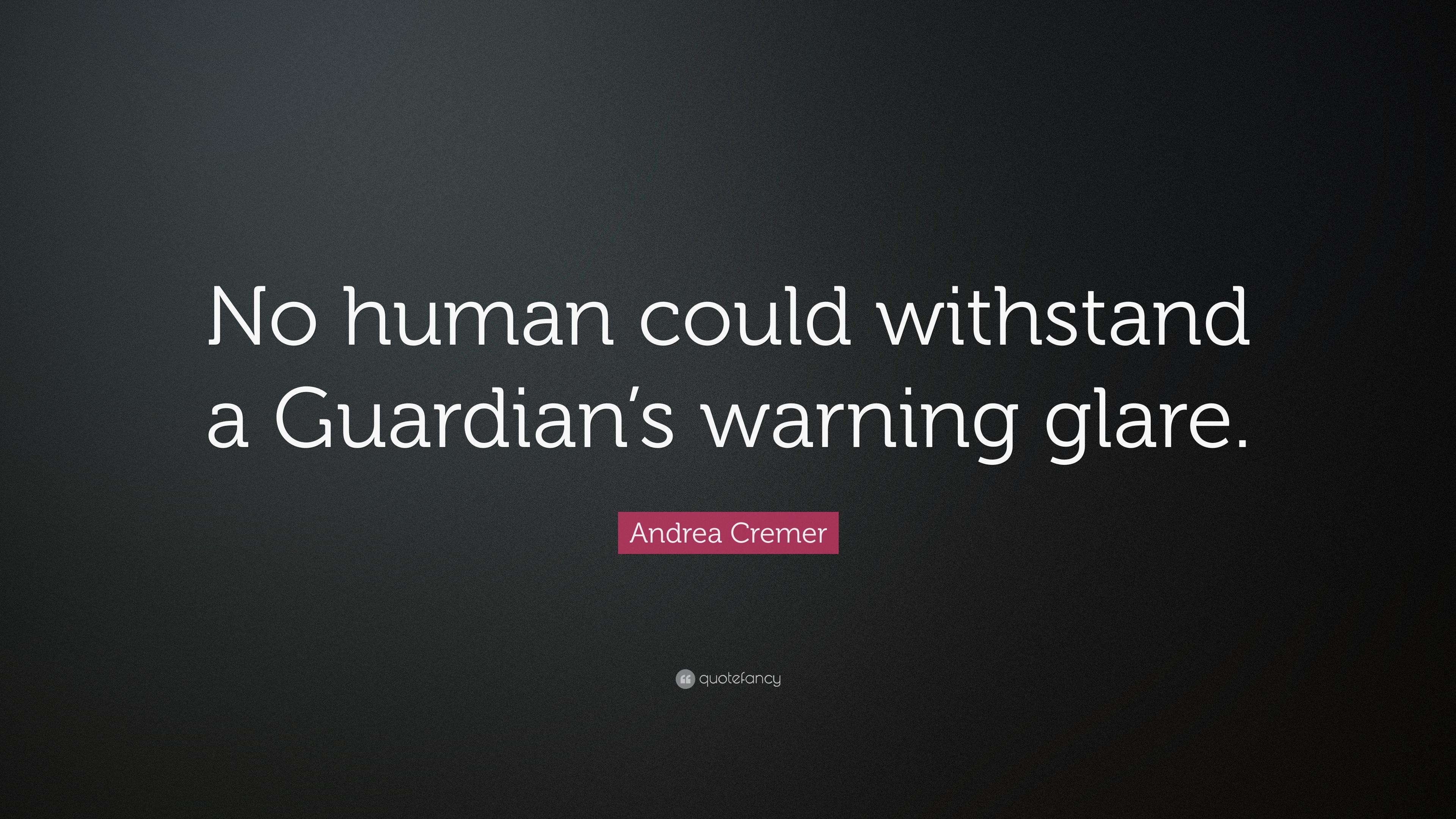 3840x2160 Andrea Cremer Quote: “No human could withstand a Guardian's warning, Desktop