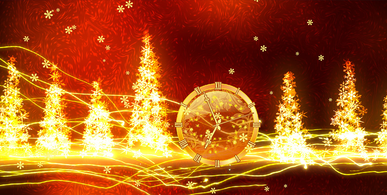 1280x650 7art Christmas Lights Clock in your joyful spirits and treat your life with special lights!, Desktop