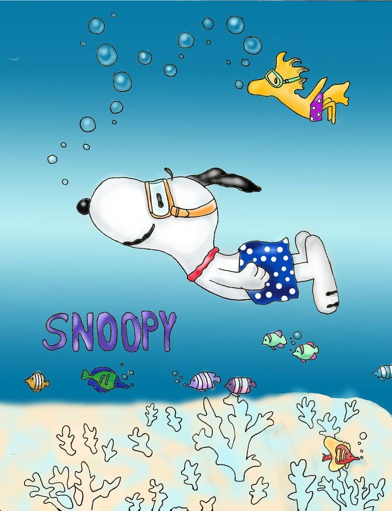 790x1030 Snoopy Wallpaper Summer, Phone