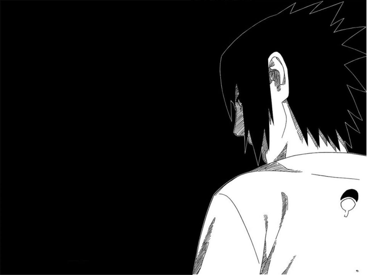 1280x960 Free Black And White Wallpaper and Black And White Background. Uchiha, Sasuke uchiha shippuden, Black and white background, Desktop