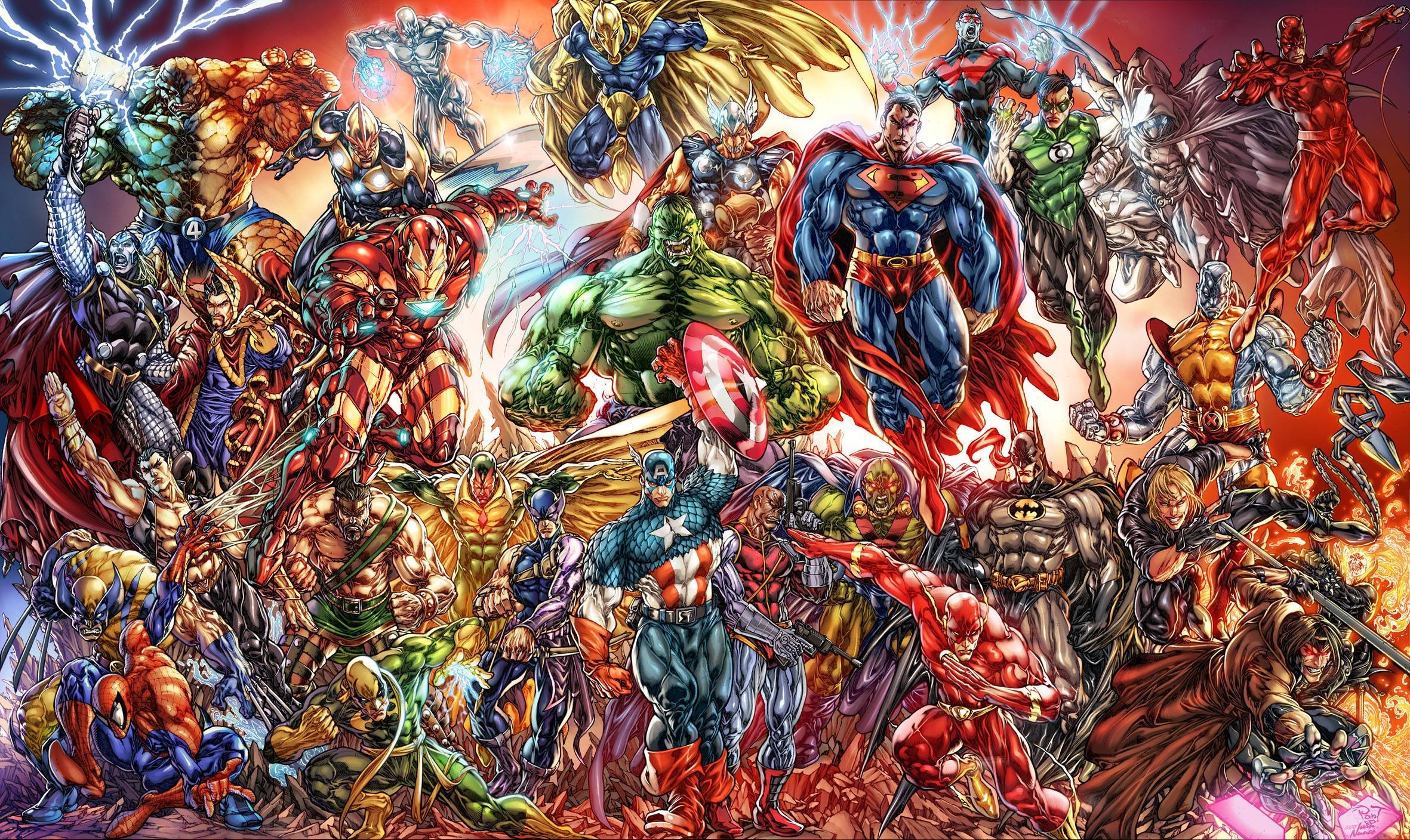 2370x1410 The Marvel Comic Wallpaper, Desktop