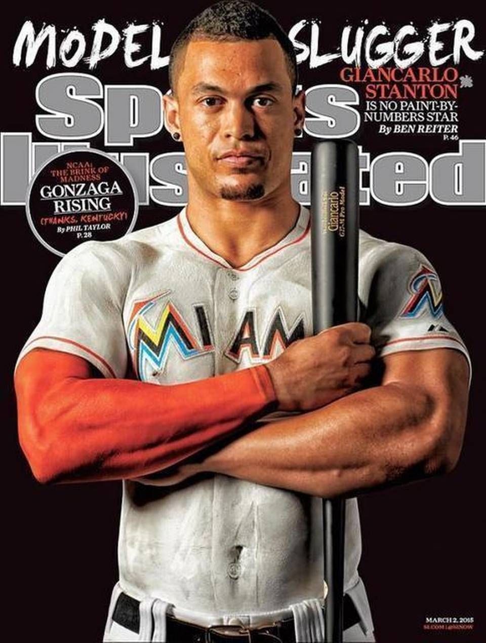 960x1270 Paint Clad Marlins Slugger Giancarlo Stanton Covers Latest Issue, Phone