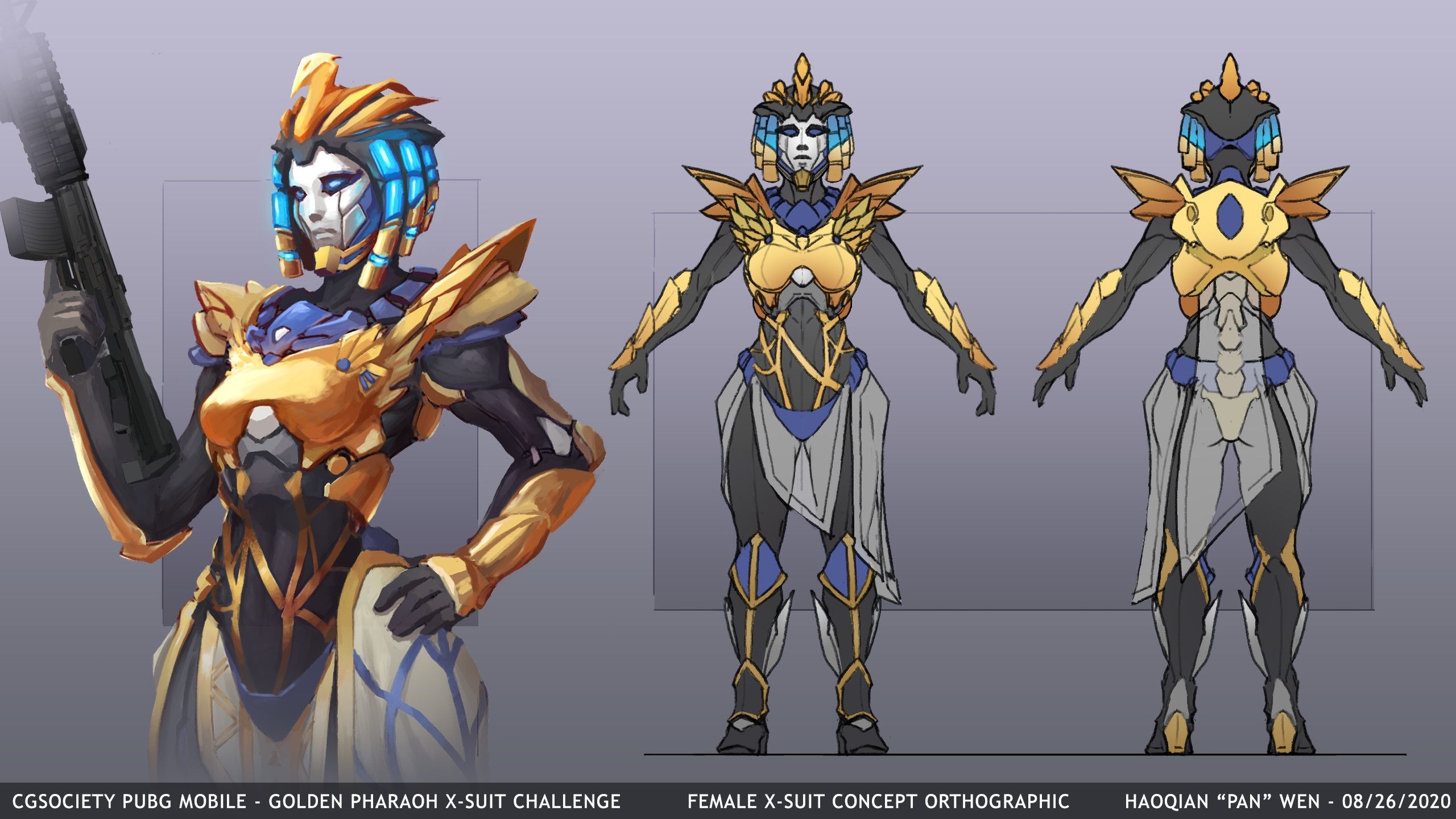 2560x1440 Haoqian Pan Wen Portfolio Mobile Golden Pharaoh X Suit Challenege, Desktop