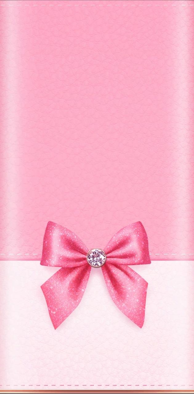 630x1280 Pink Bow wallpaper, Phone