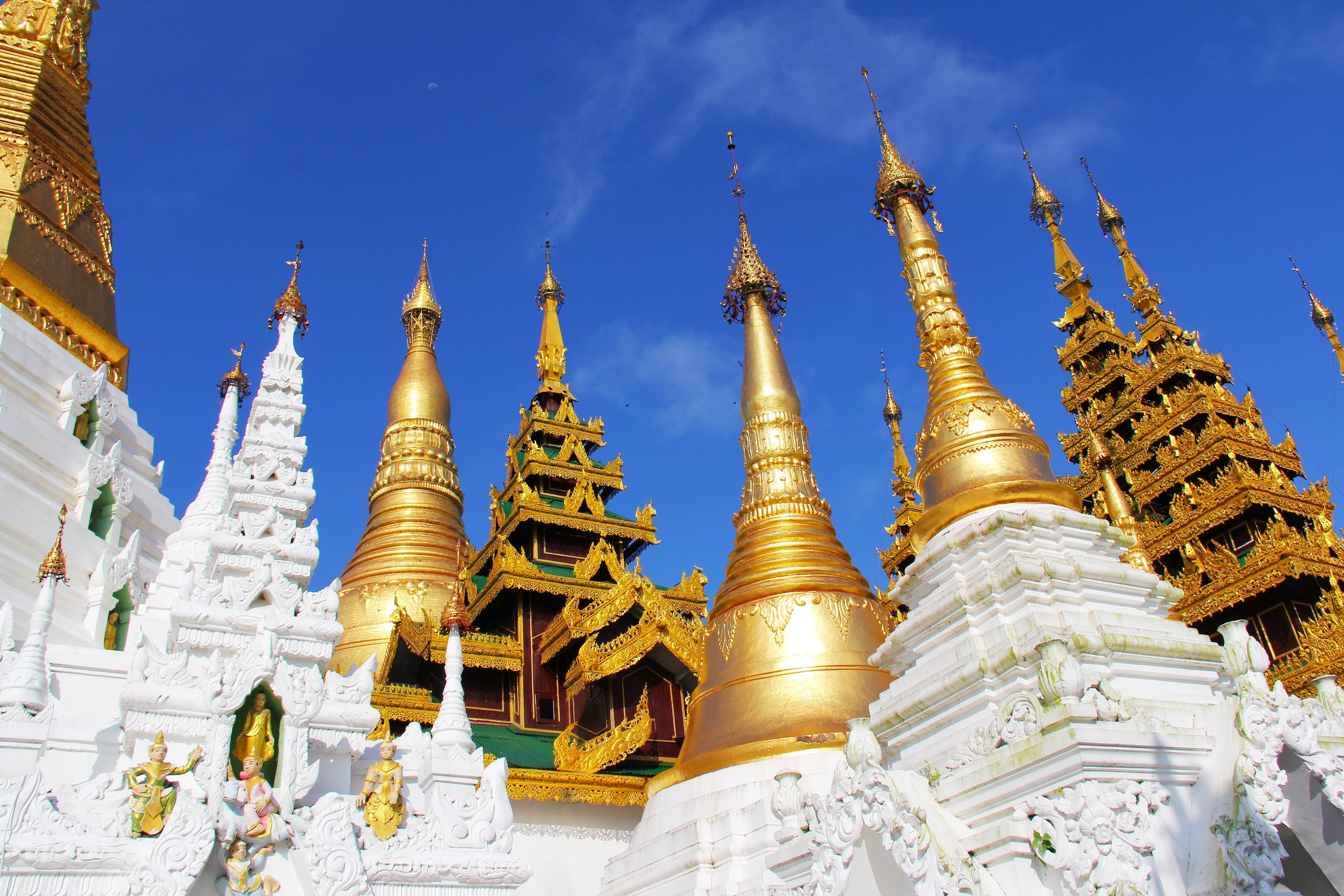 3460x2310 shwedagon pagoda temple free image, Desktop