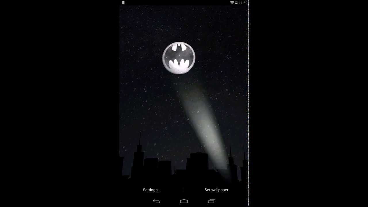 1280x720 Bat Signal: Android 3D Live Wallpaper, Desktop