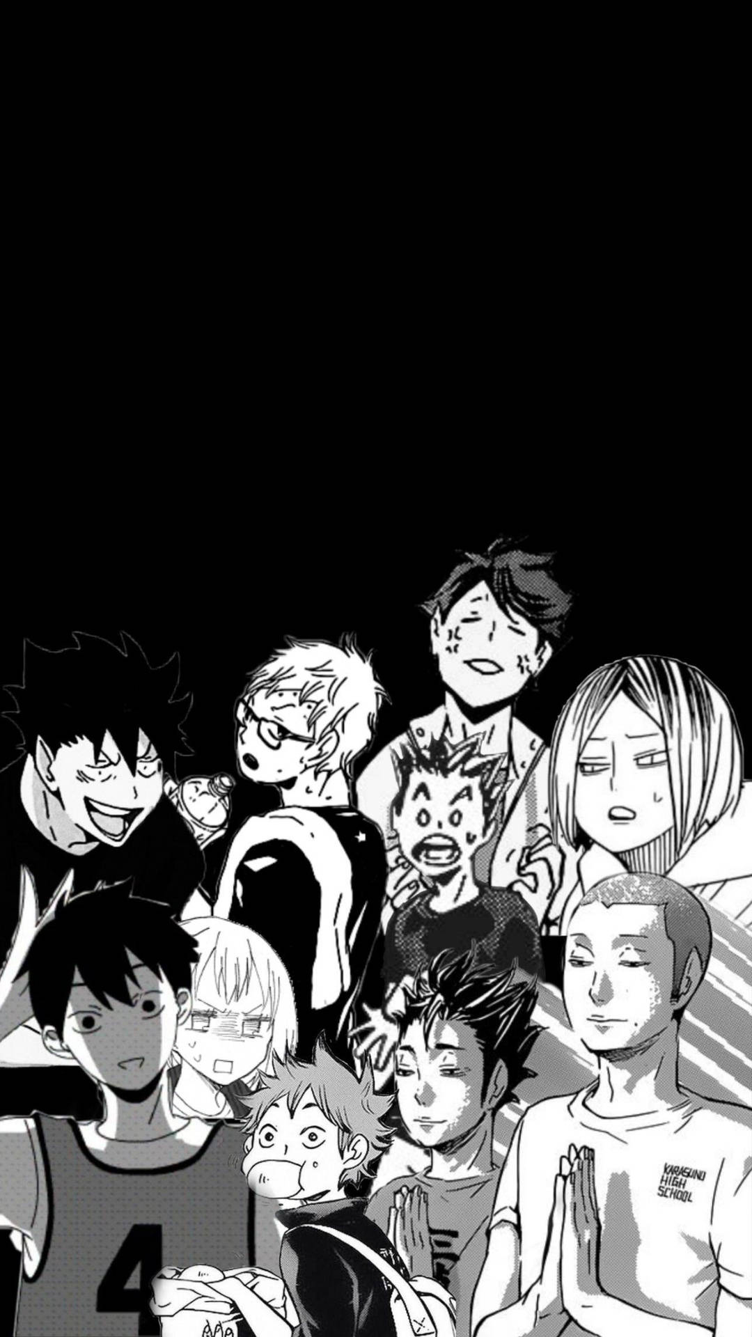 1080x1920 Download Black And White Anime Aesthetic Haikyuu Wallpaper, Phone