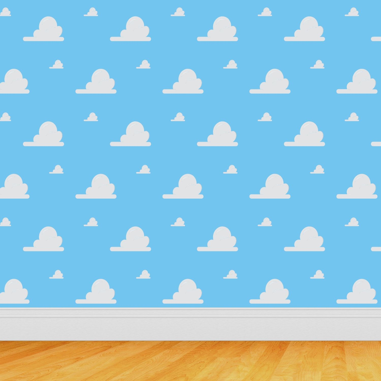 1500x1500 Self Adhesive Wallpaper Removable Wall Mural Toy Story. Toy story room, Vinyl wallpaper, Toy story clouds, Phone