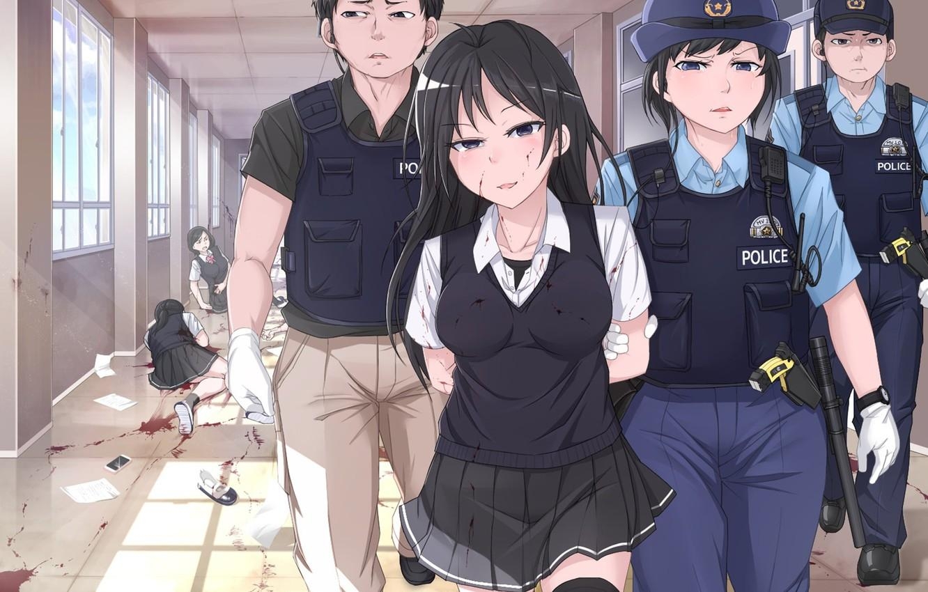 1340x850 Anime Police Wallpaper Free Anime Police Background, Desktop