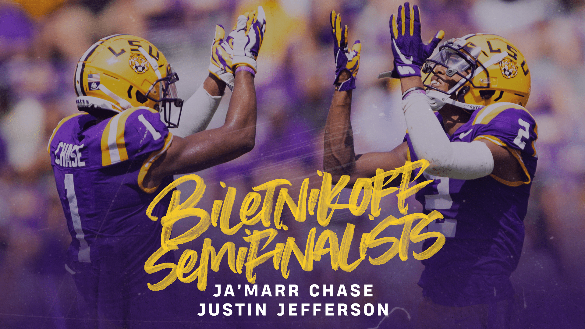 1920x1080 LSU wide receivers Ja'Marr Chase and Justin Jefferson Named, Desktop