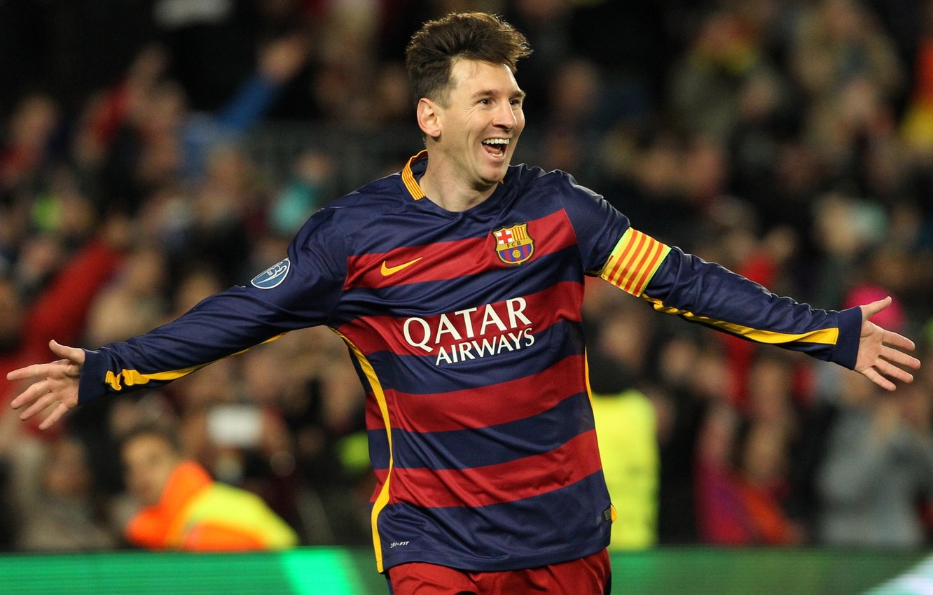 1340x850 Wallpaper Lionel Messi, Barcelona, celebration image for desktop, section спорт, Desktop