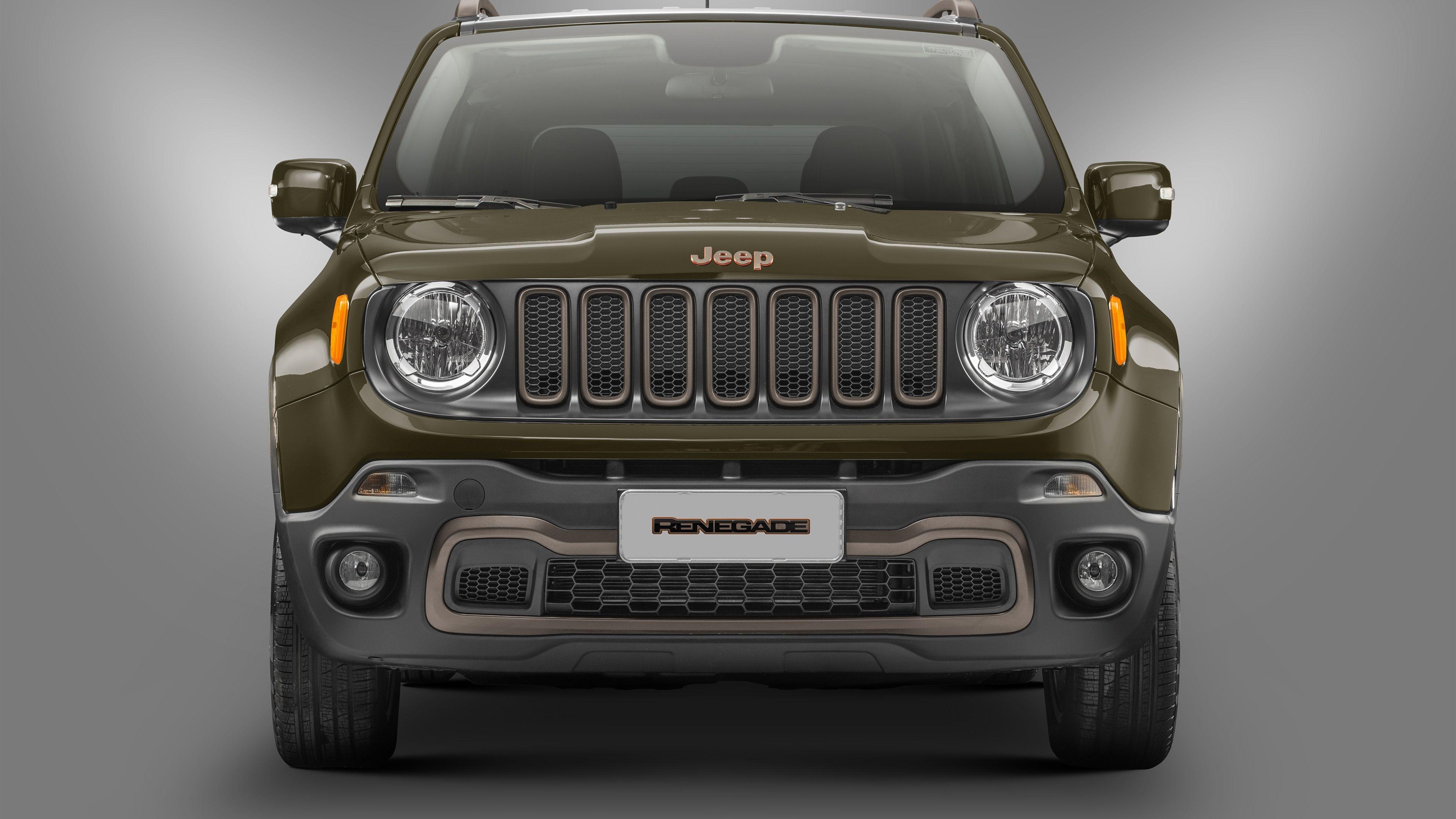 3840x2160 Wallpaper Jeep Renegade 75th Anniversary car front view, Desktop