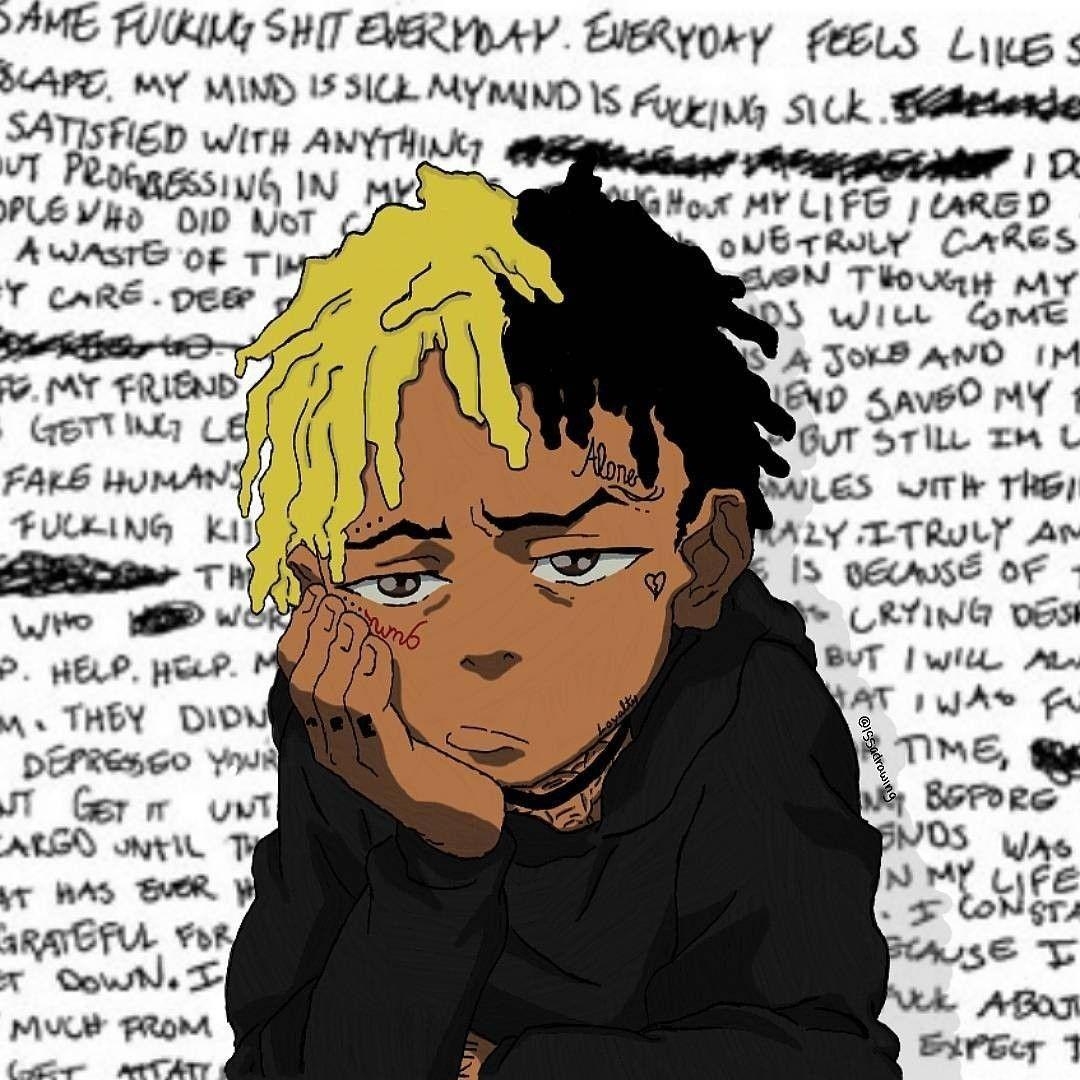 1080x1080 XXXTentacion Drawing Wallpaper Free XXXTentacion Drawing, Phone