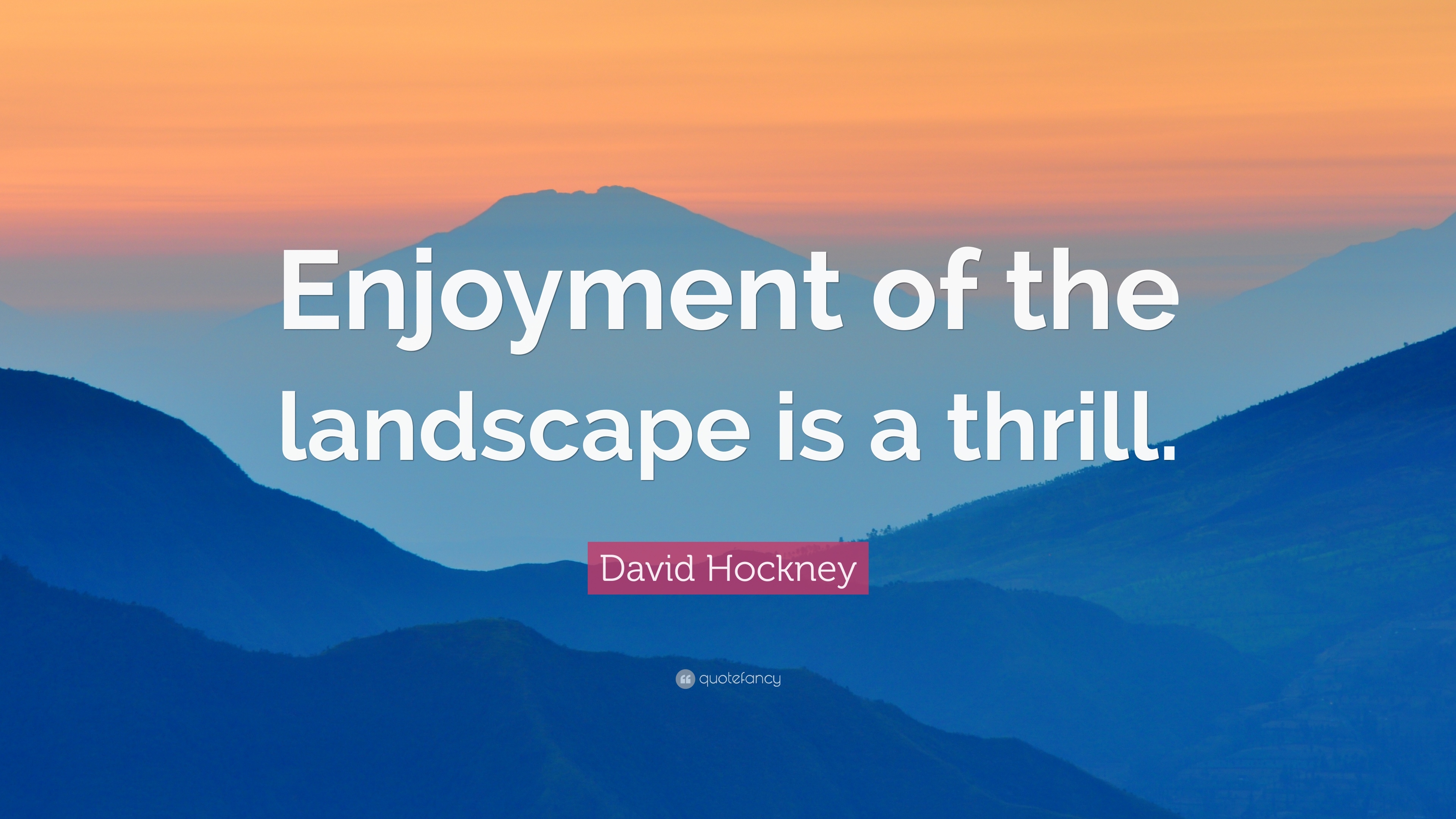 3840x2160 David Hockney Quote: “Enjoyment of the landscape is a thrill.” 7, Desktop