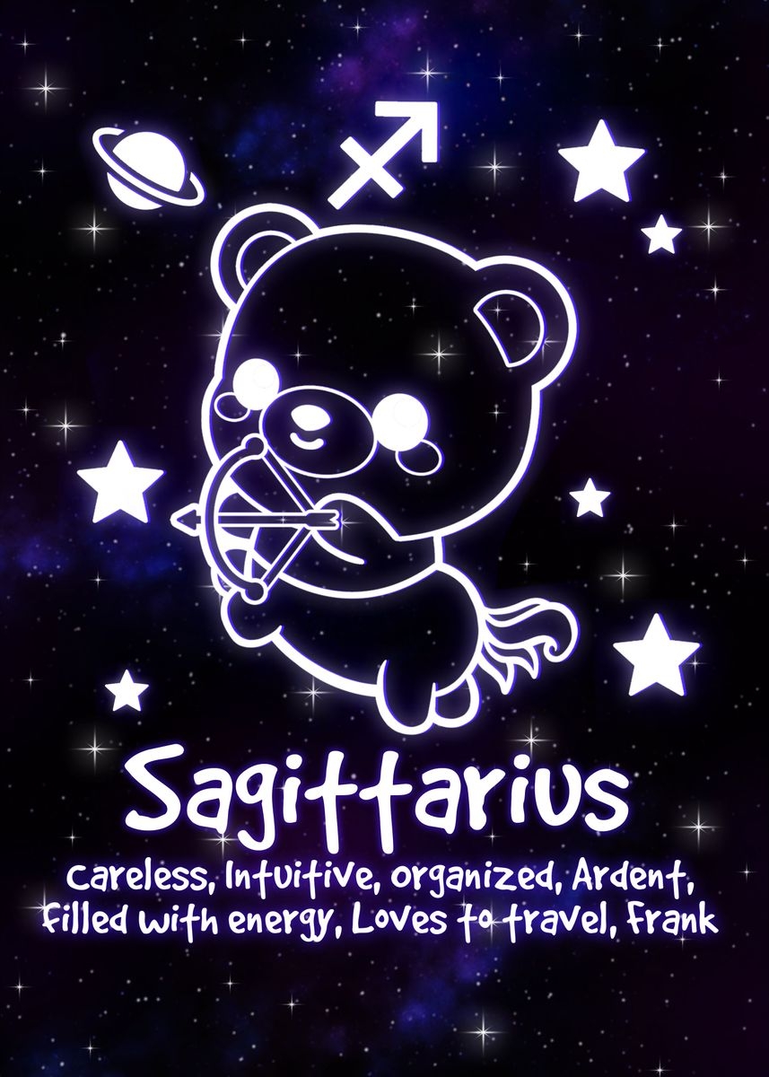 860x1200 Sagittarius kawaii zodiac ' Poster, Phone