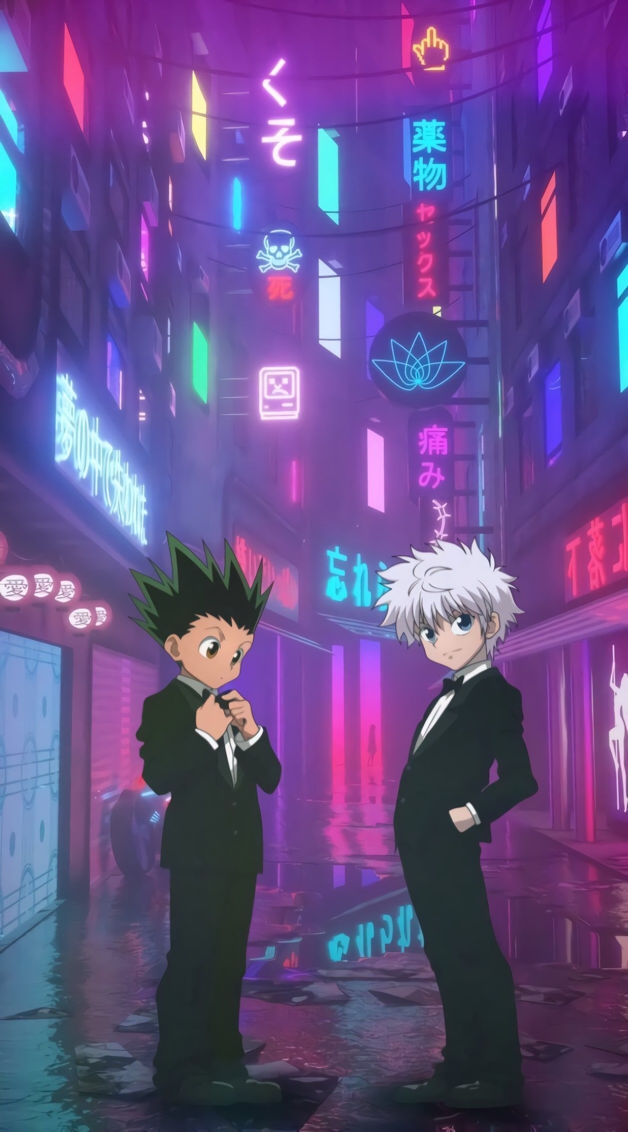 1260x2270 Gon and Killua Lockscreen Free HD Wallpaper, Phone