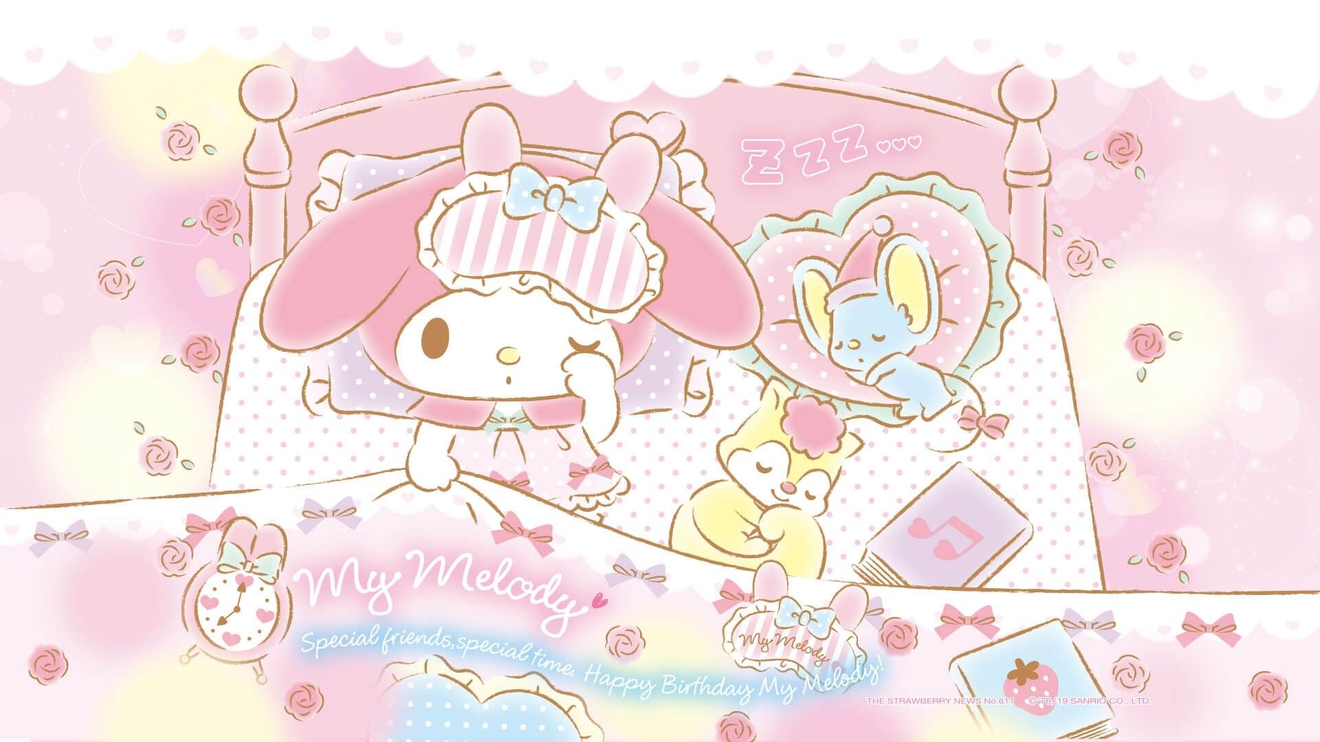 1920x1080 Unique My Melody Desktop Wallpaper. Cute desktop wallpaper, My melody wallpaper, Pink wallpaper desktop, Desktop