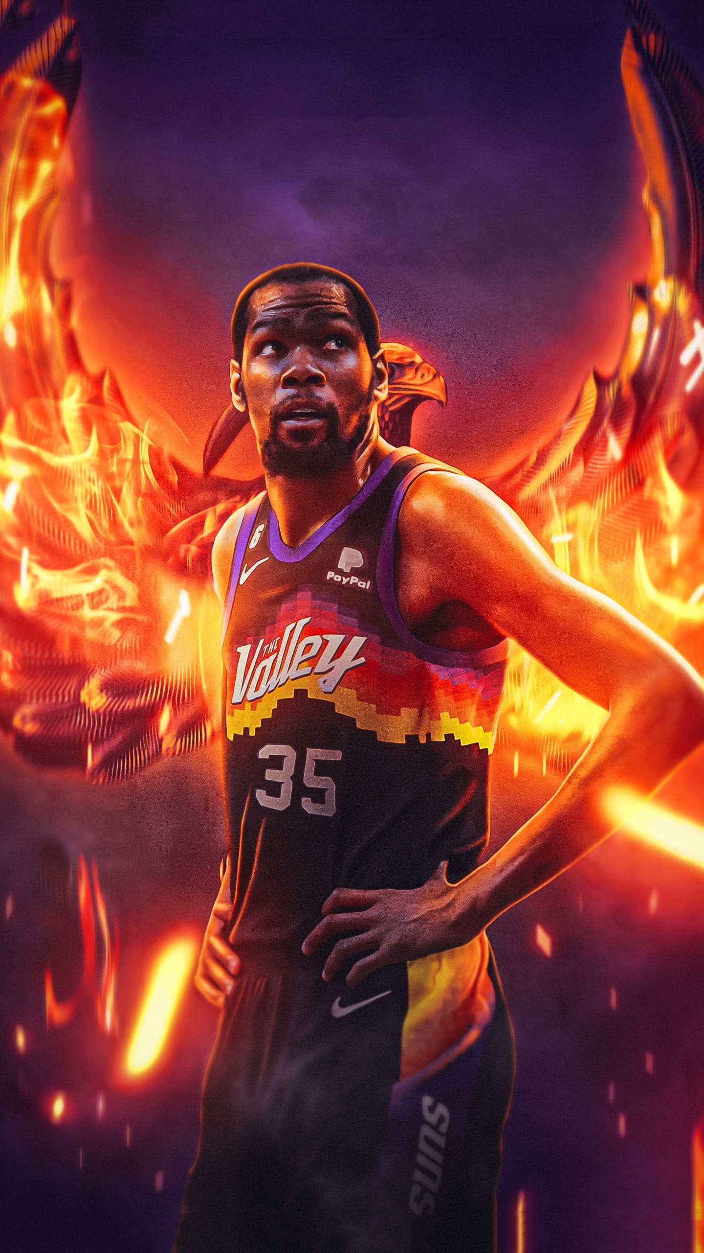 1440x2560 Kevin Durant Suns Wallpaper, Phone