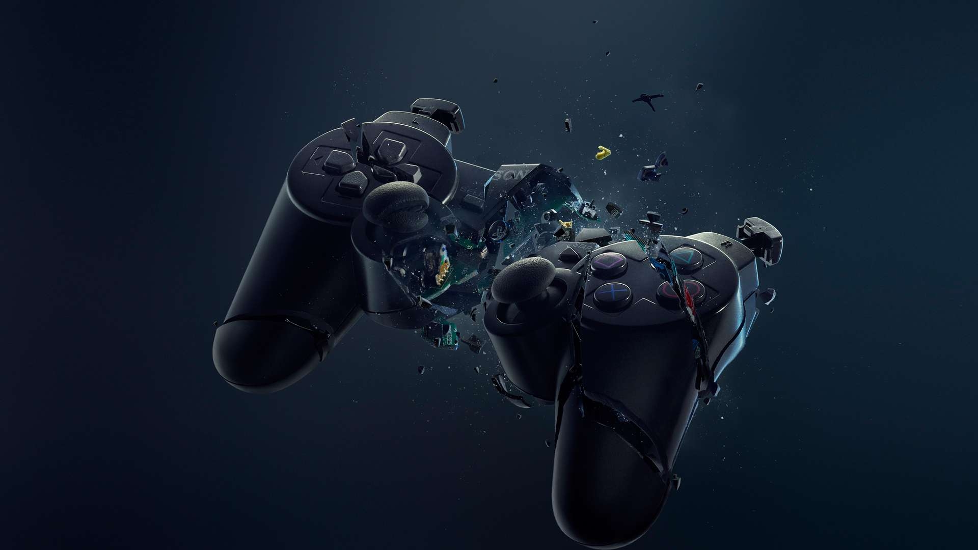 1920x1080 Broken PlayStation 3 Controller HD Wallpaper FullHDWpp HD, Desktop