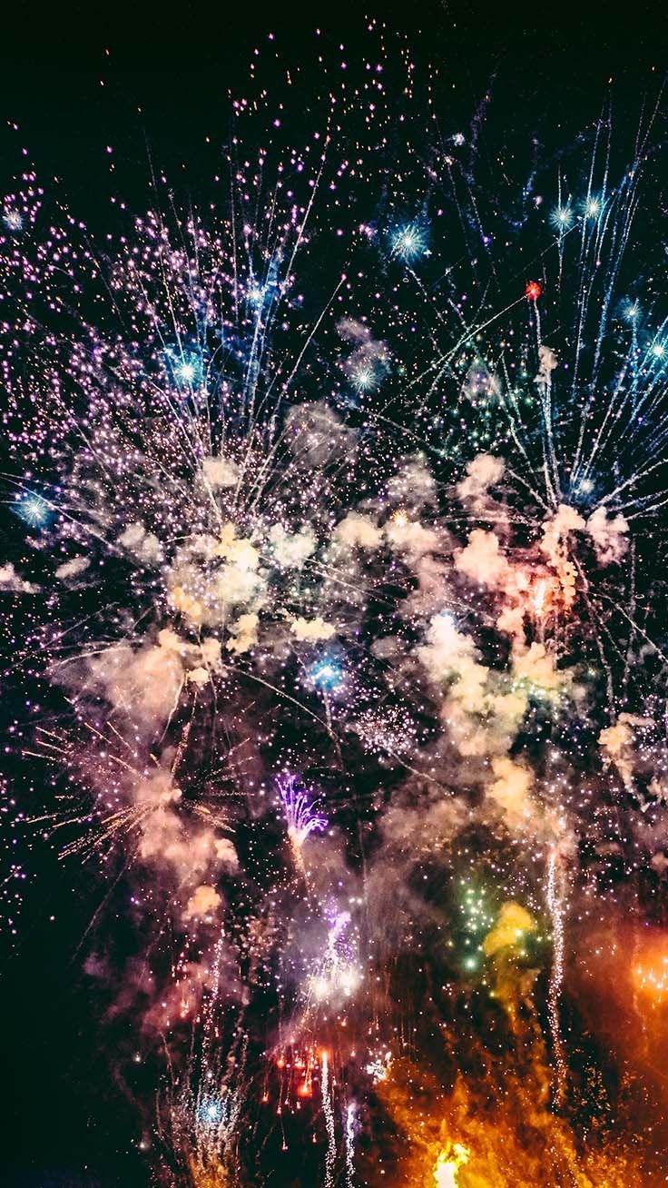 740x1310 Sparkly Fireworks iPhone Wallpaper Collection, Phone