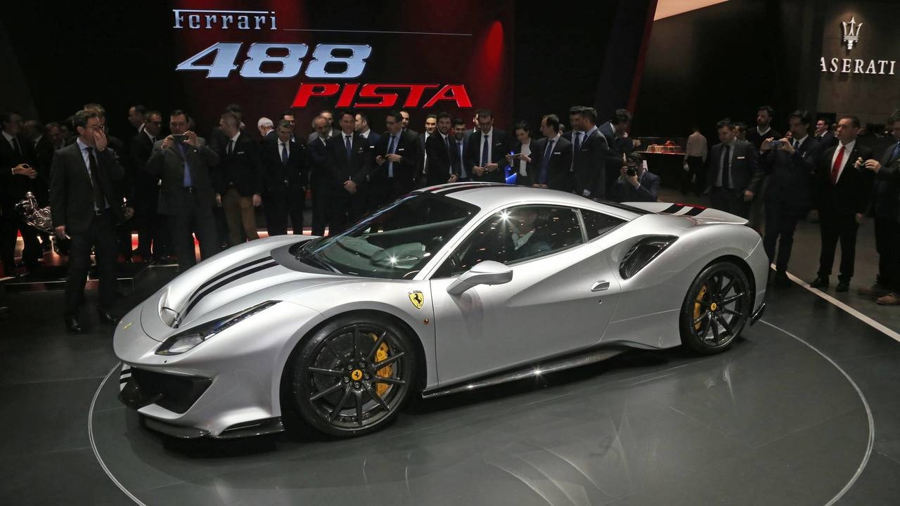 1280x720 Ferrari 488 Pista at the Geneva motor show. Motor1.com Photo, Desktop