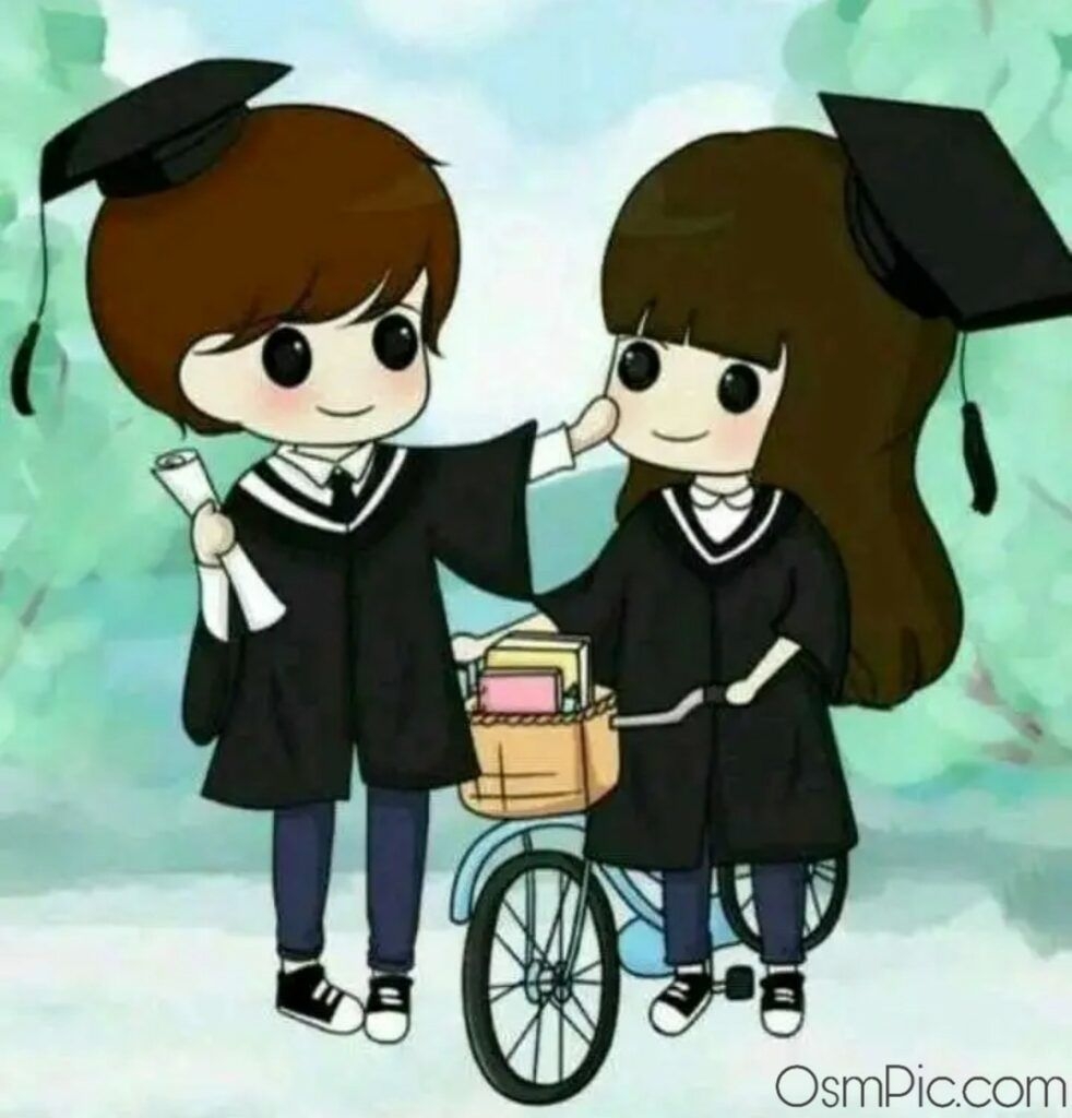 990x1030 cartoon: cute cartoon couple dp, Phone